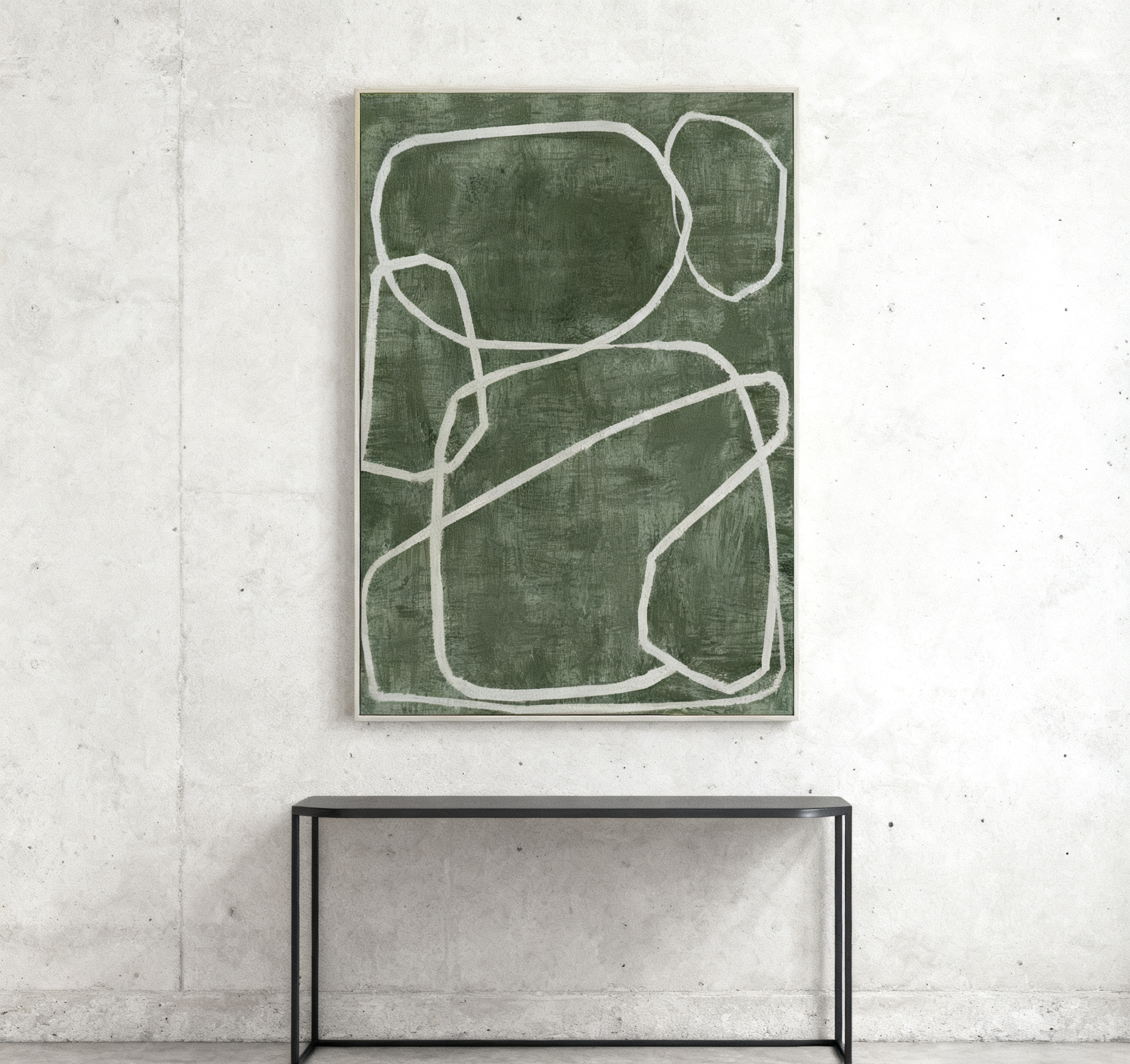 Blue & Green Abstract Painting #AVG 002