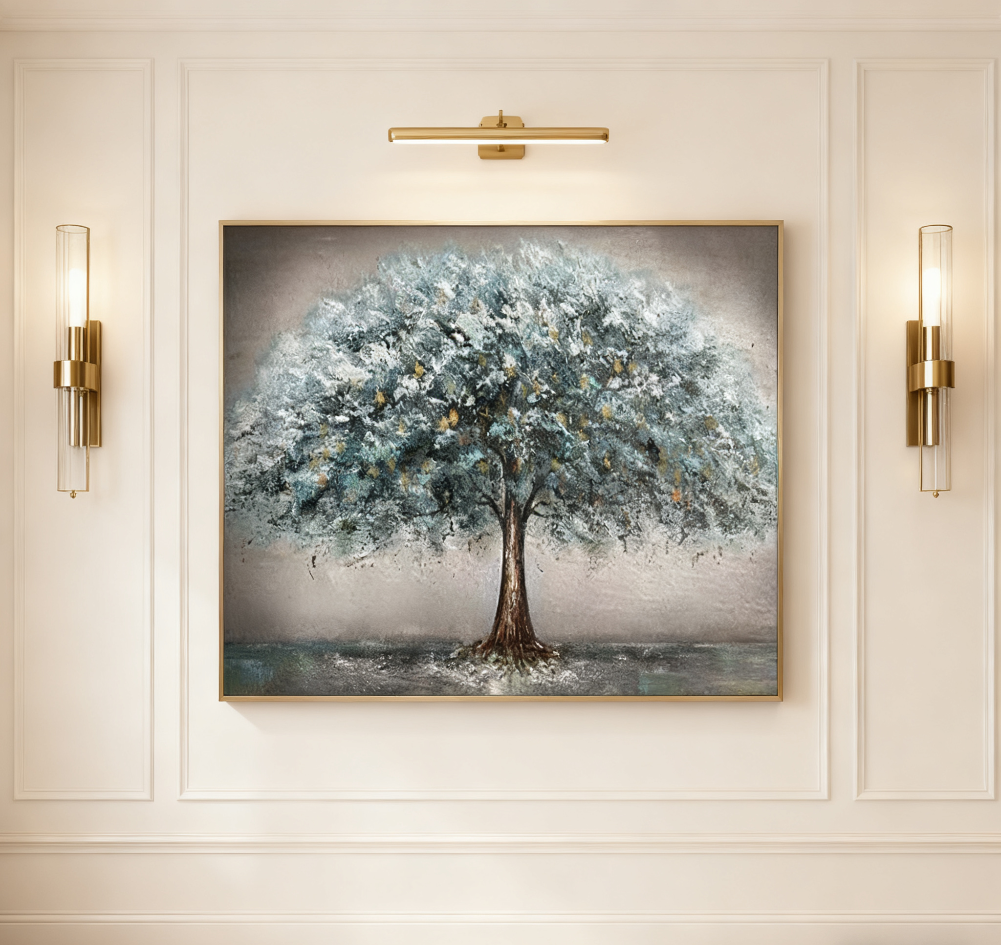 Vibrant Tree Landscape Wall Art #LL 0409