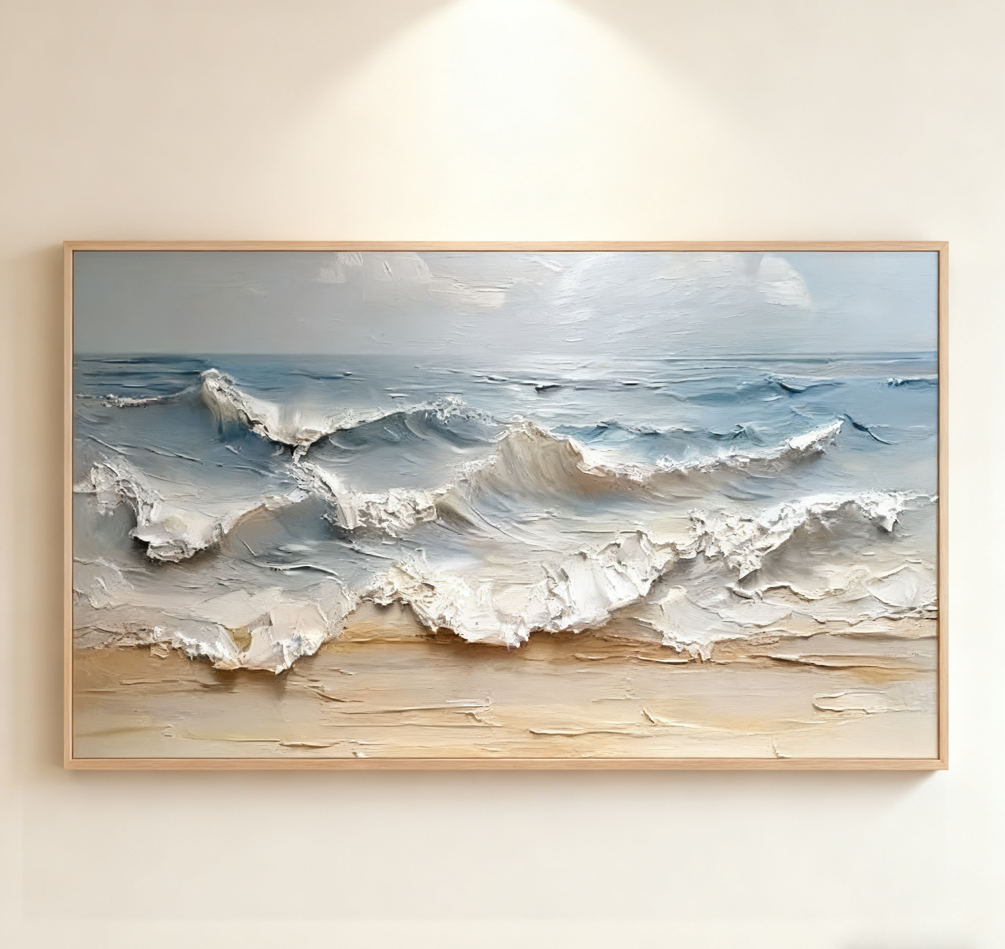 Large Textured Seascape Painting for Living Room Wall Art #OS 001