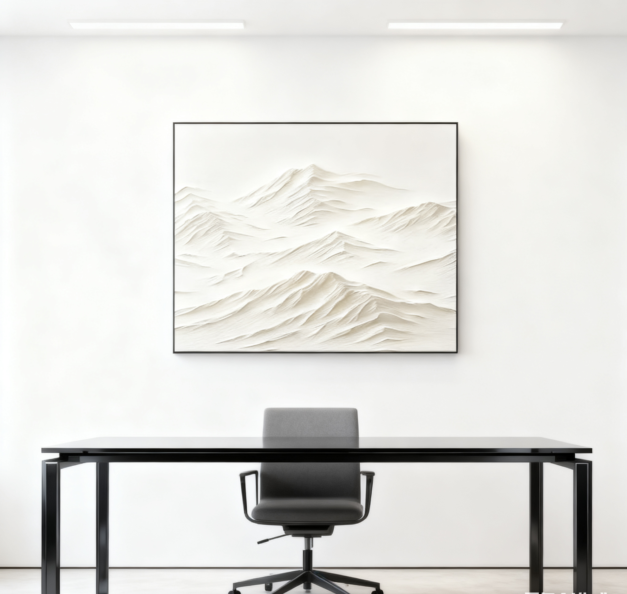 White Minimalist Painting Set Of 2 #WMS 001