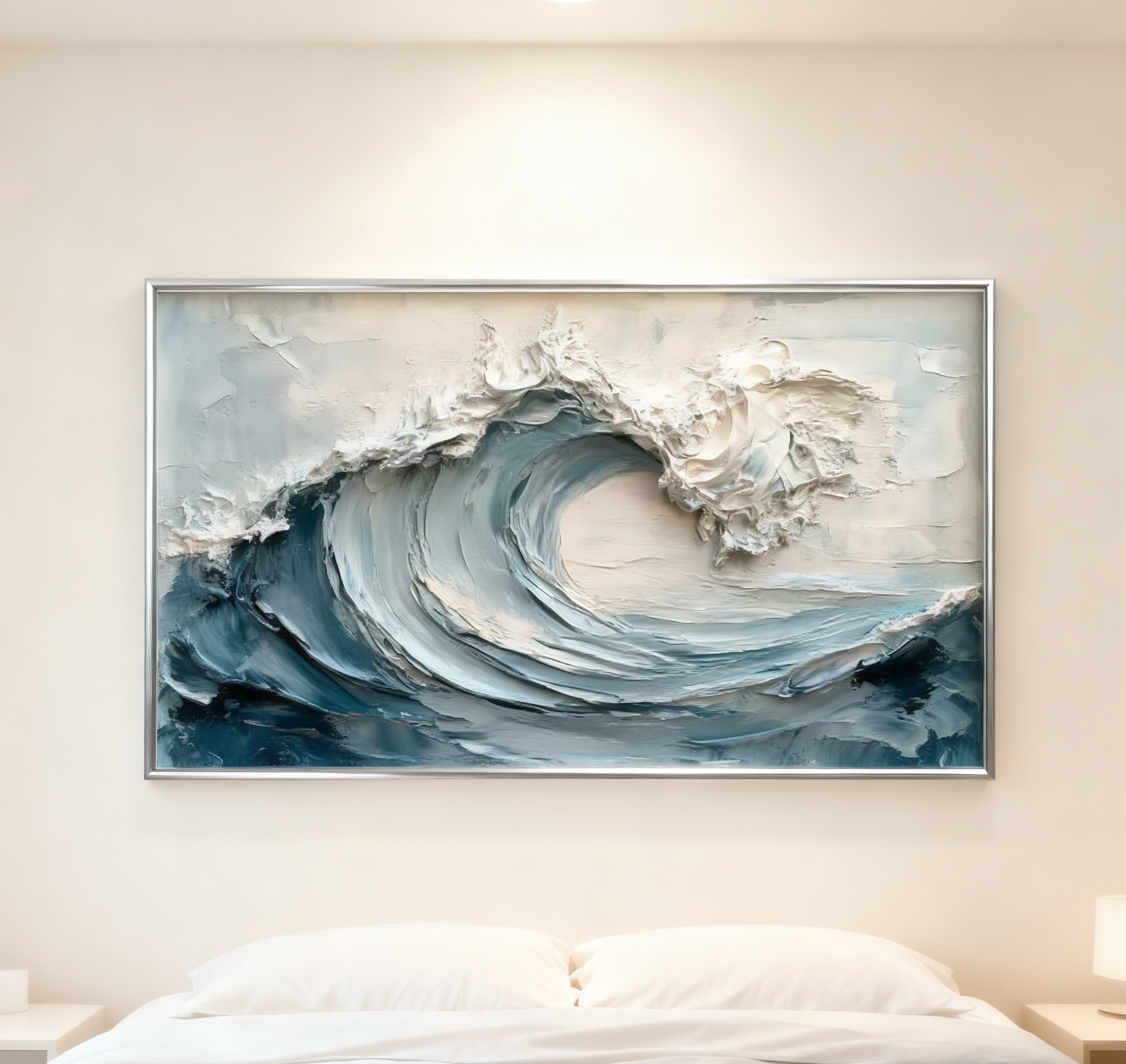 Ocean Majesty Large Textured Wave Wall Art #OS 044