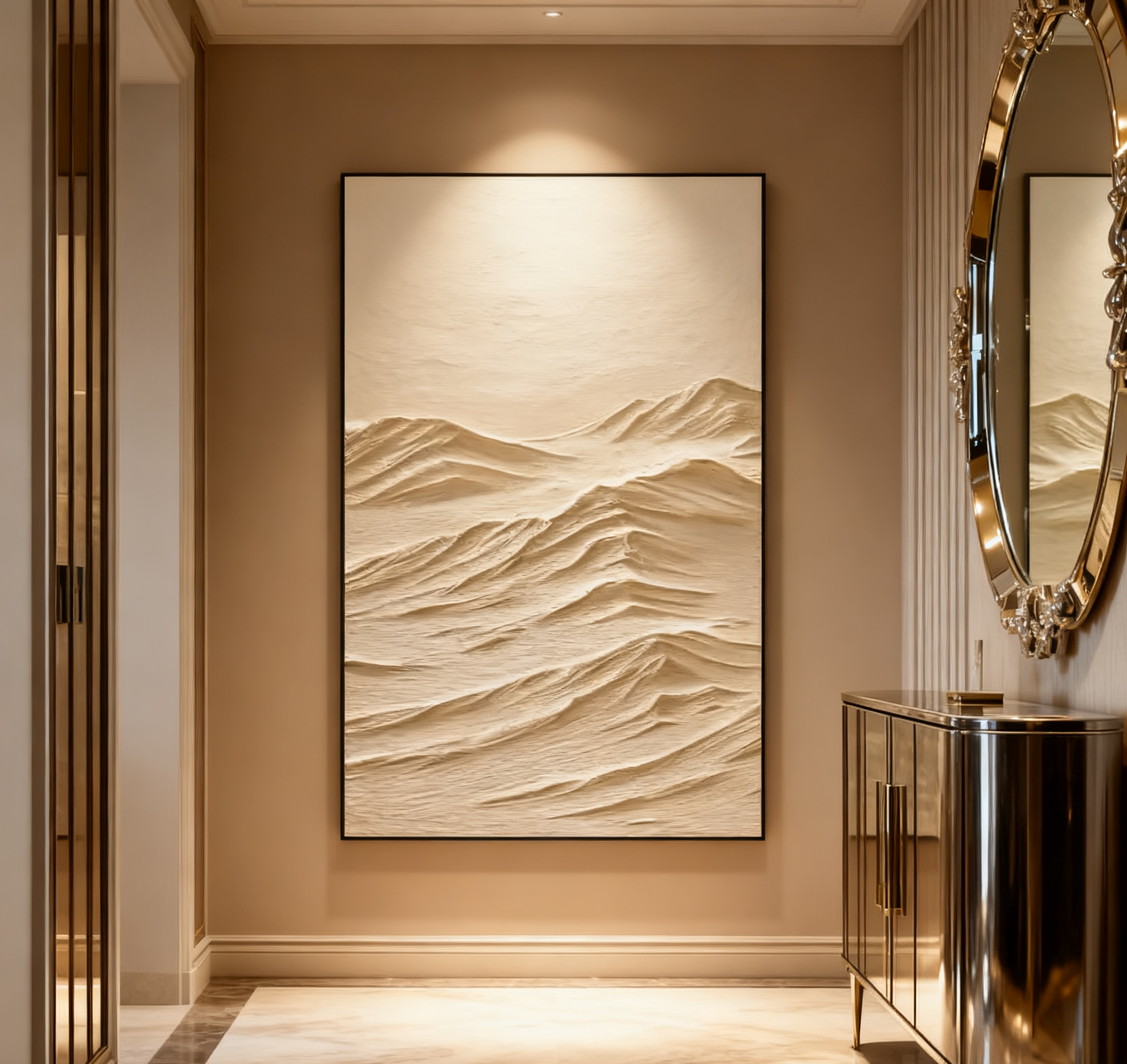 White Minimalist Painting Set Of 2 #WMS 002