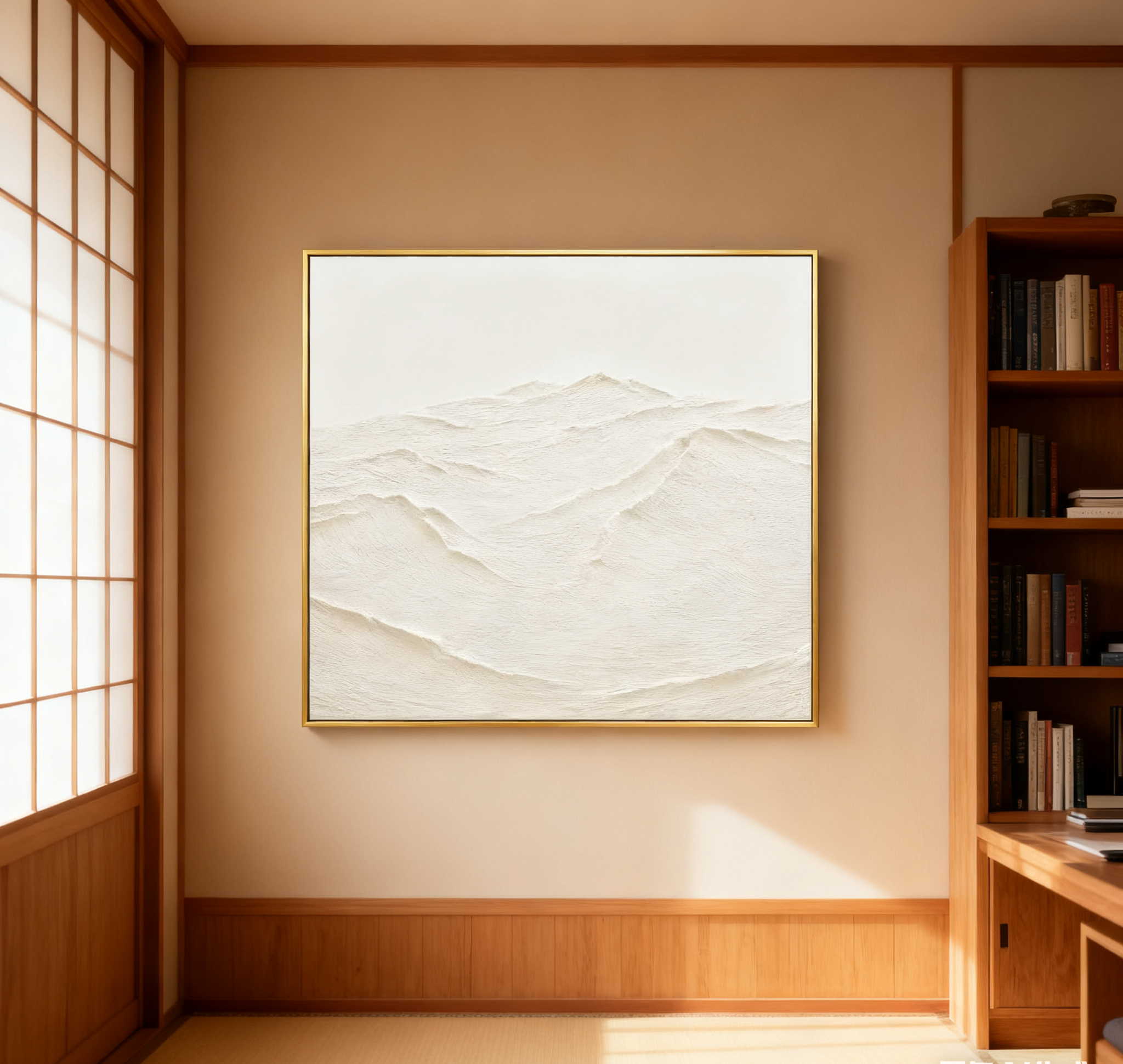 White Abstract Painting #LL 012