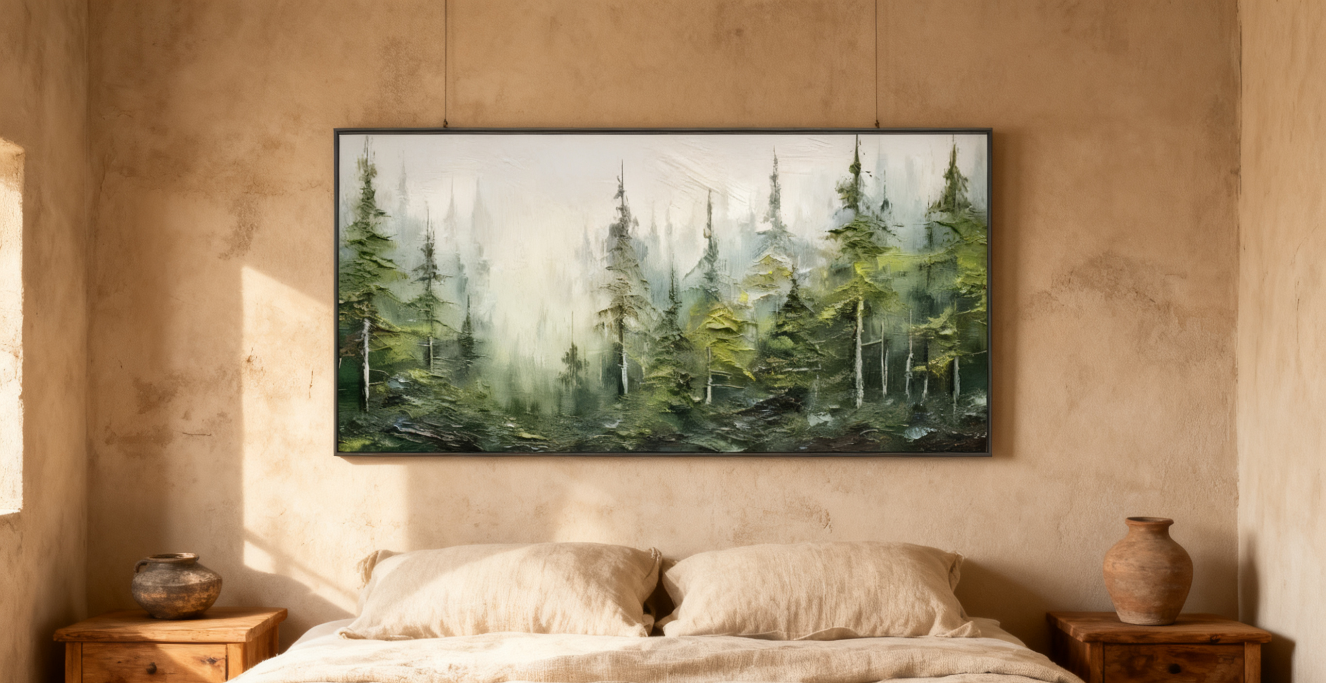 Blue & Green Minimalist Abstract Painting #BGM 007