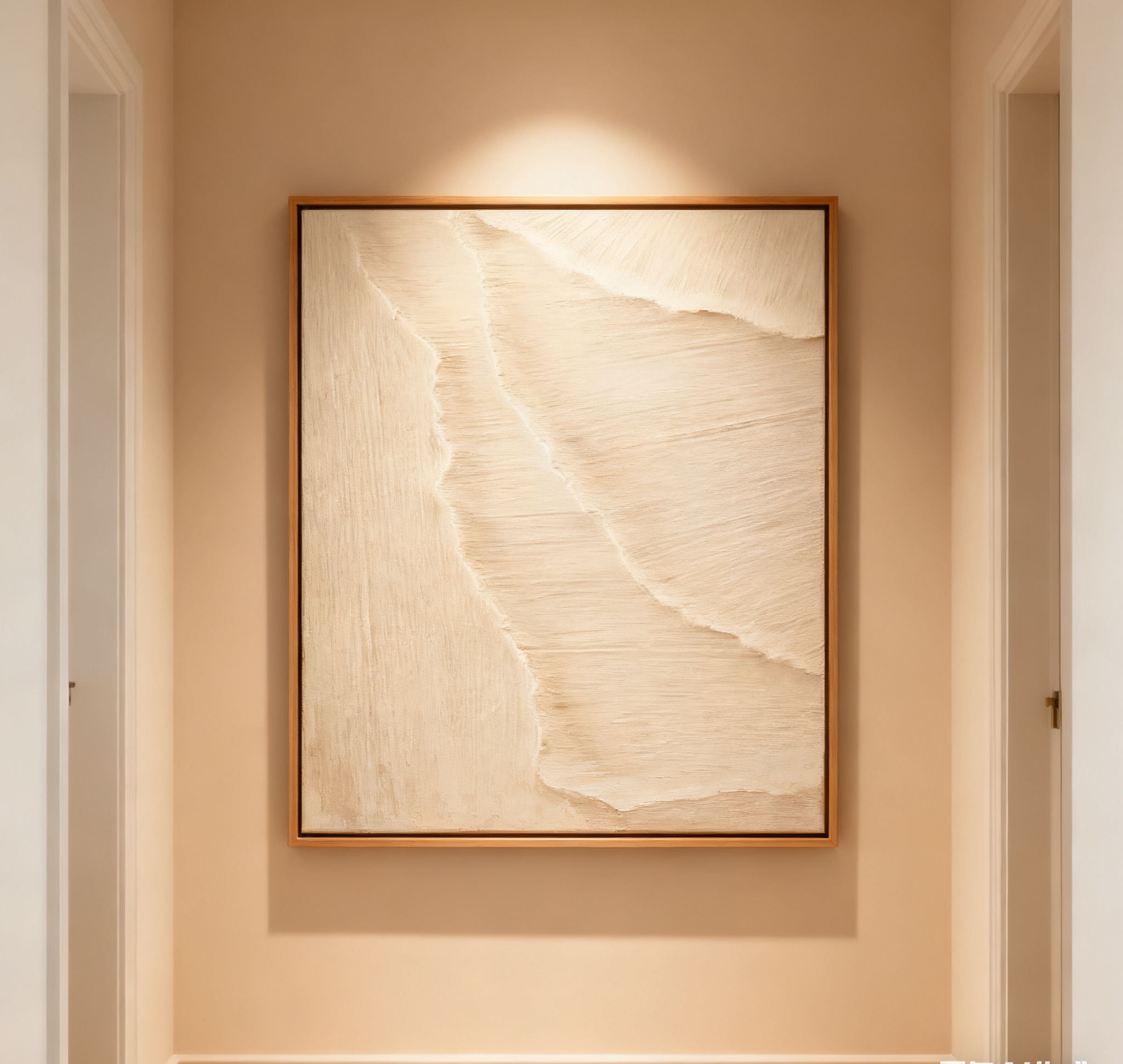 White Minimalist Abstract Painting #CXA 018