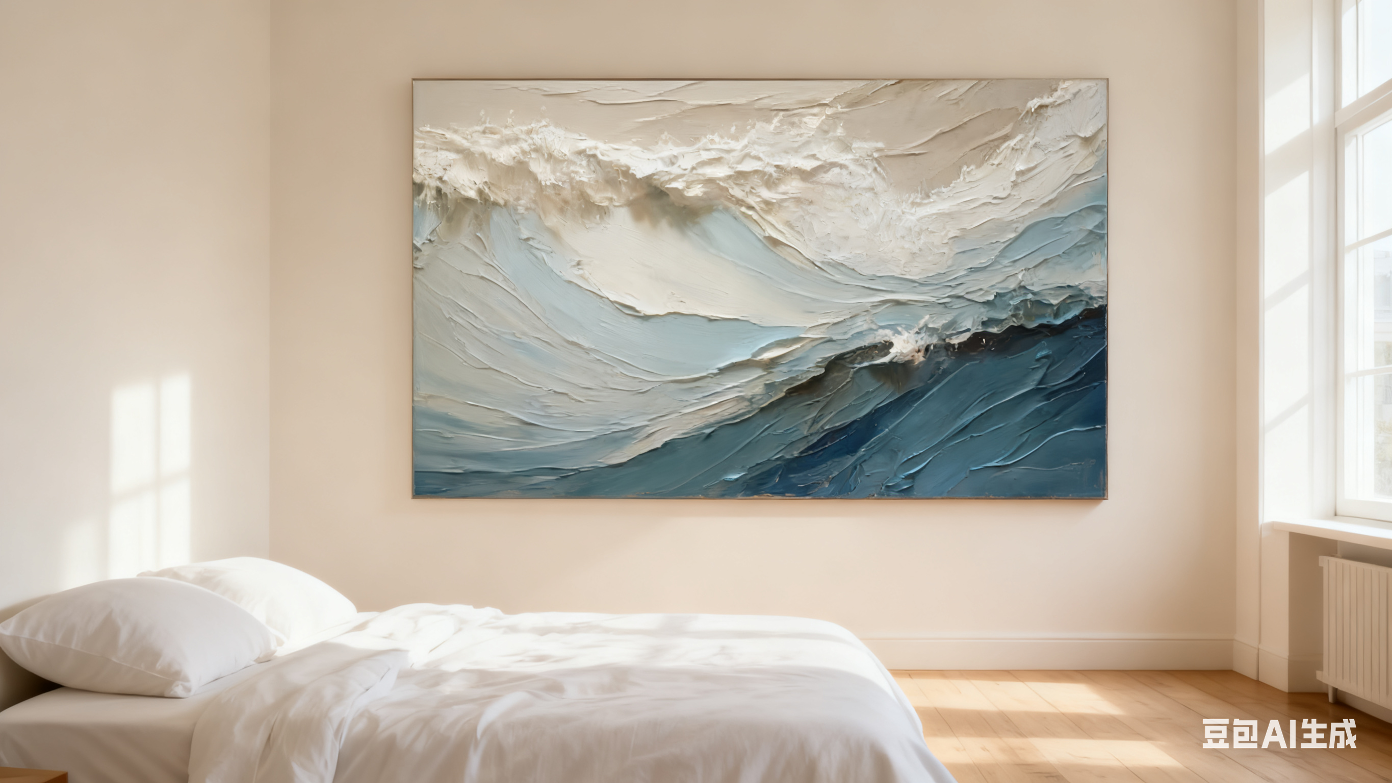 Blue & Green Abstract Painting #CXA 017