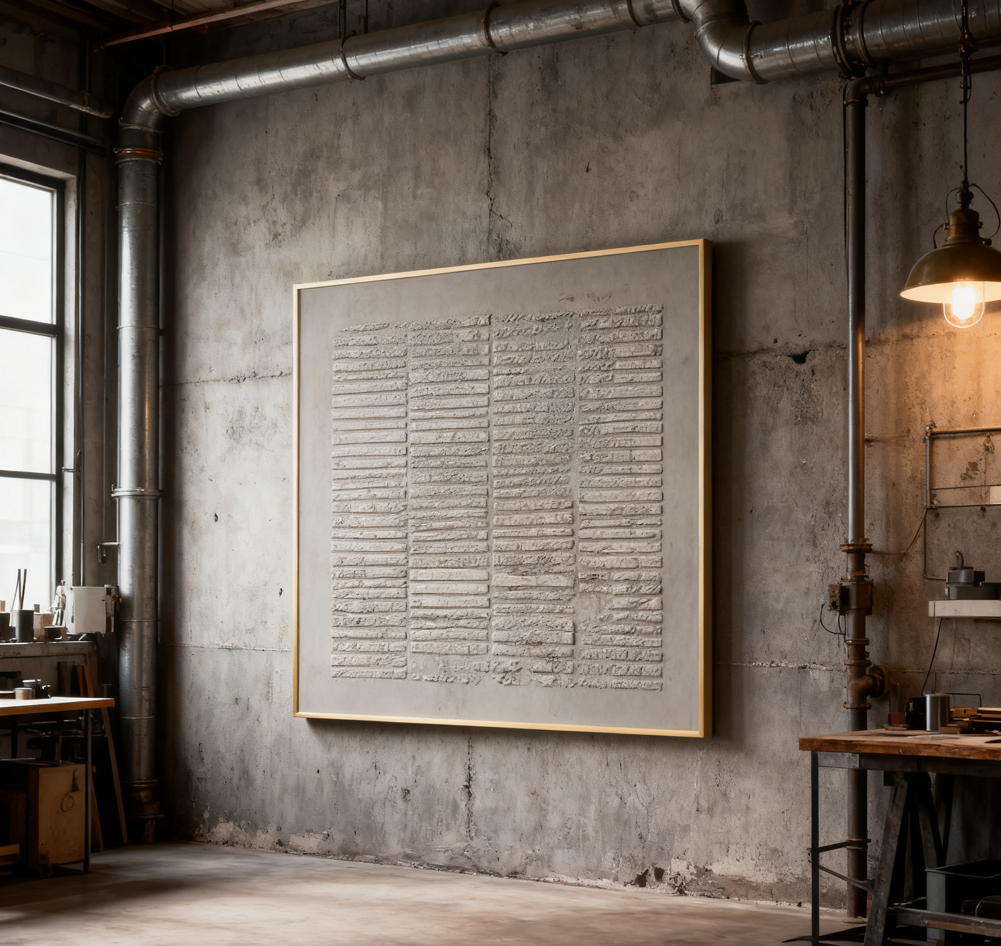 Beige & Brown Abstract Painting #CXA 028