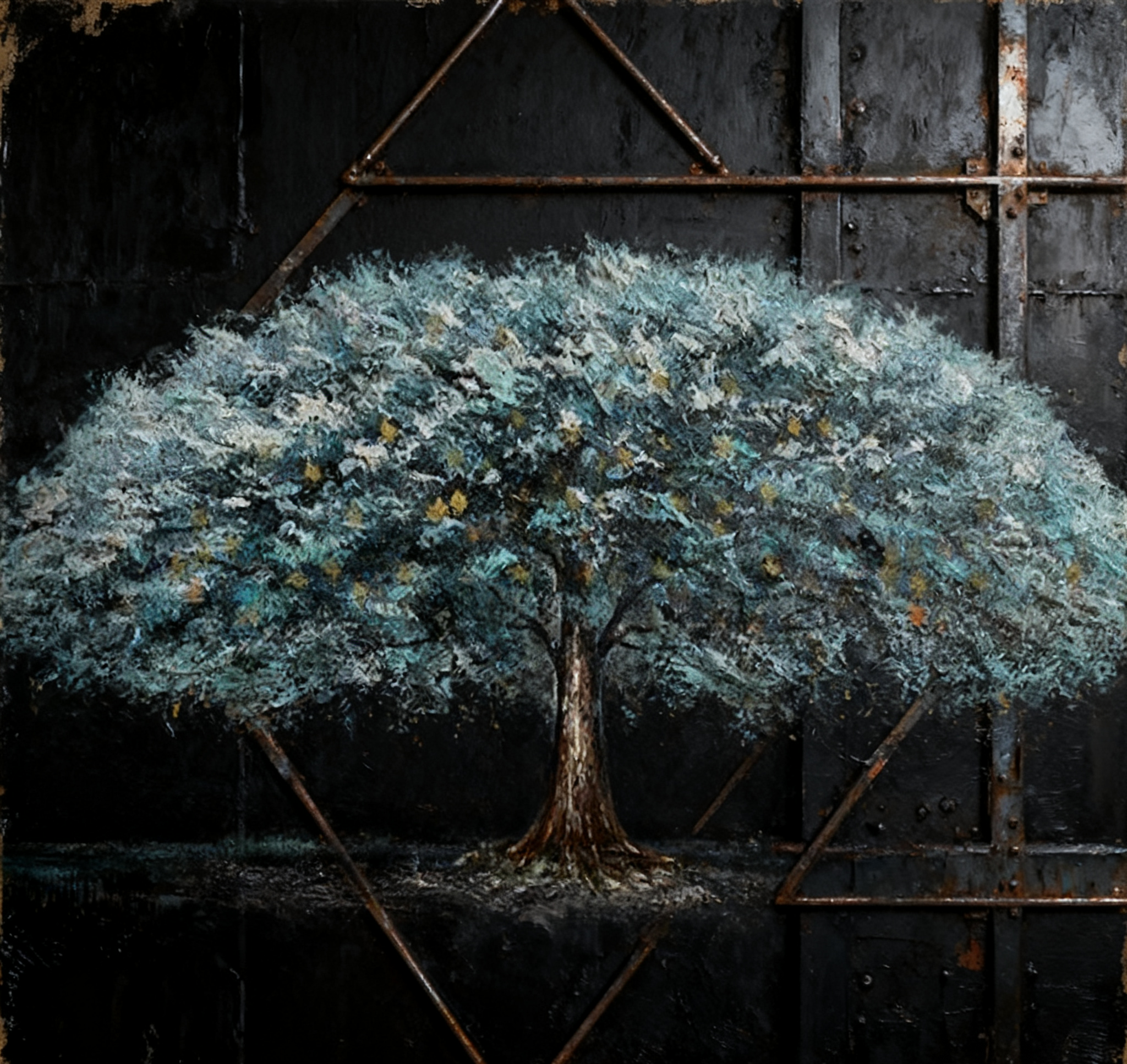 Vibrant Tree Landscape Wall Art #LL 0409