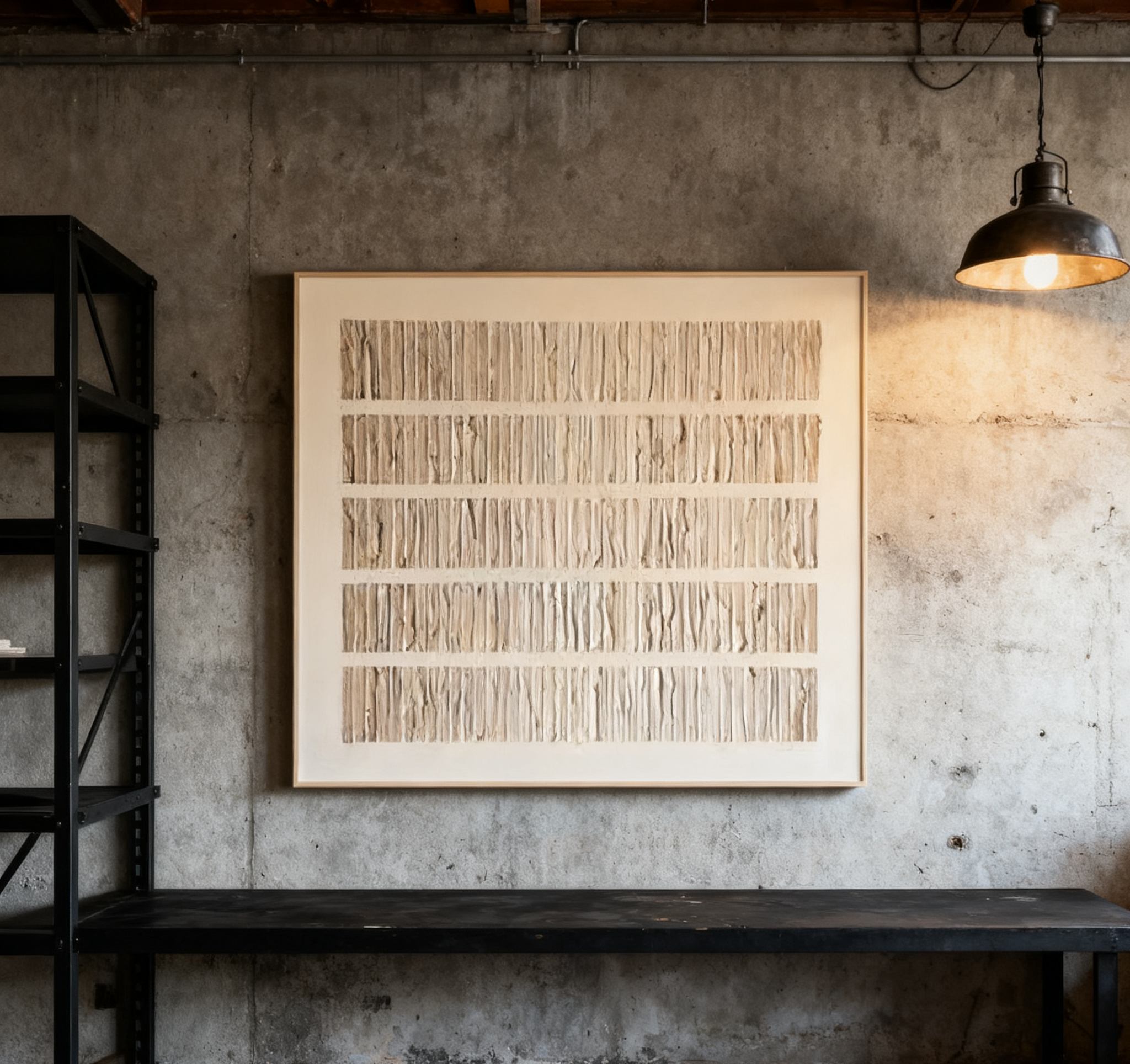 Beige & Brown Abstract Painting #BBA 043