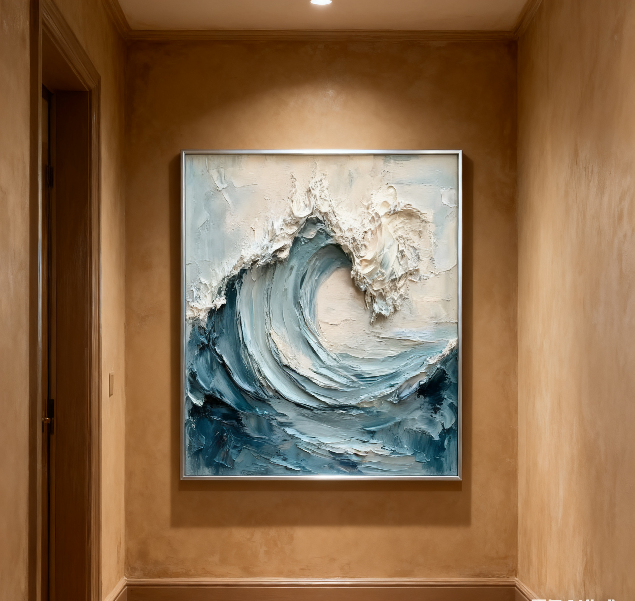 Ocean Majesty Large Textured Wave Wall Art #OS 044