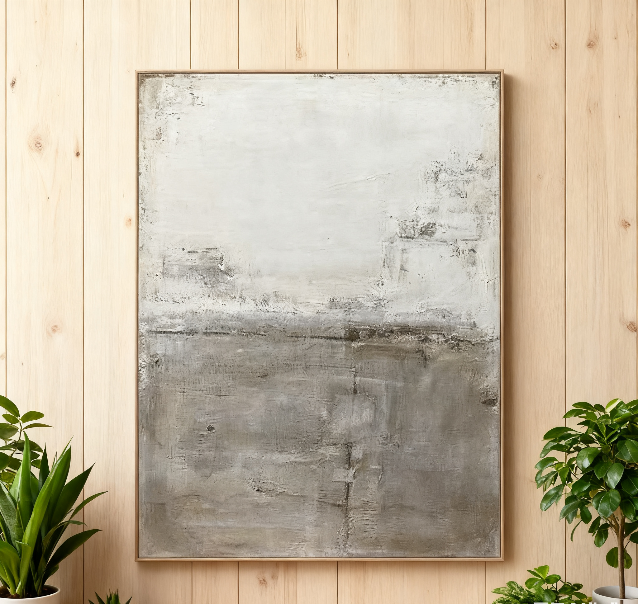 Grey Minimalist Painting #AVG 001