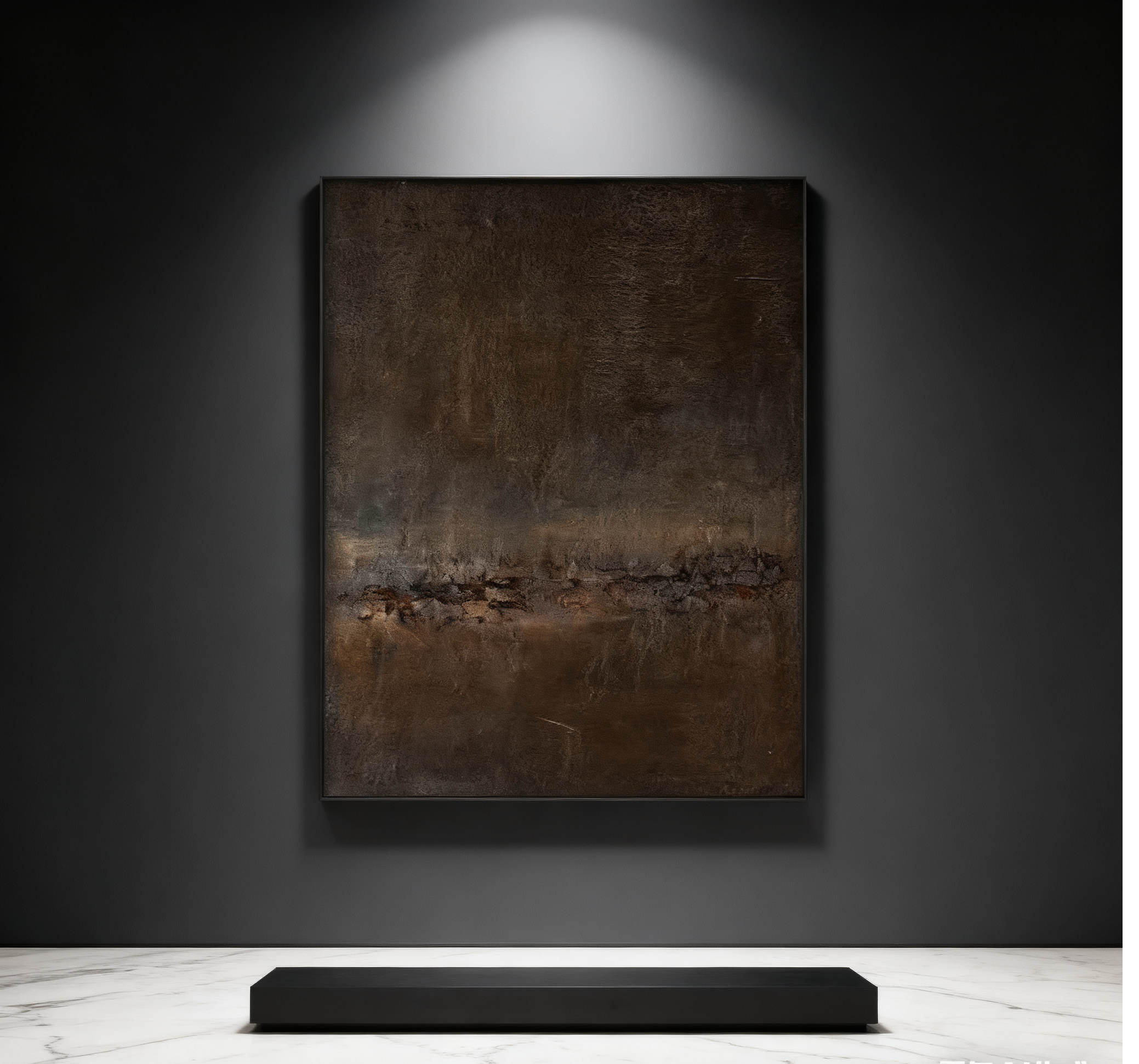 Beige & Brown Abstract Painting #BBA 008