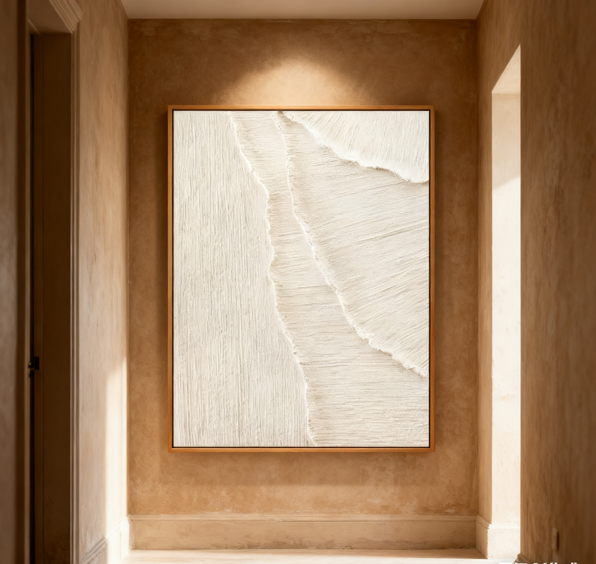 White Minimalist Abstract Painting #CXA 015