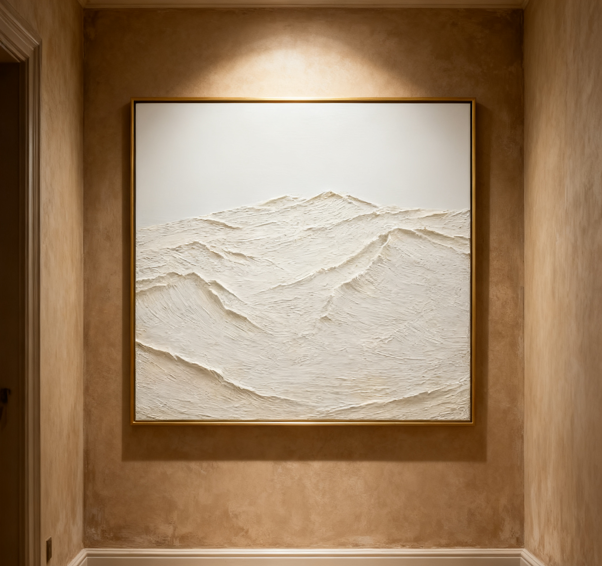 White Abstract Painting #LL 012