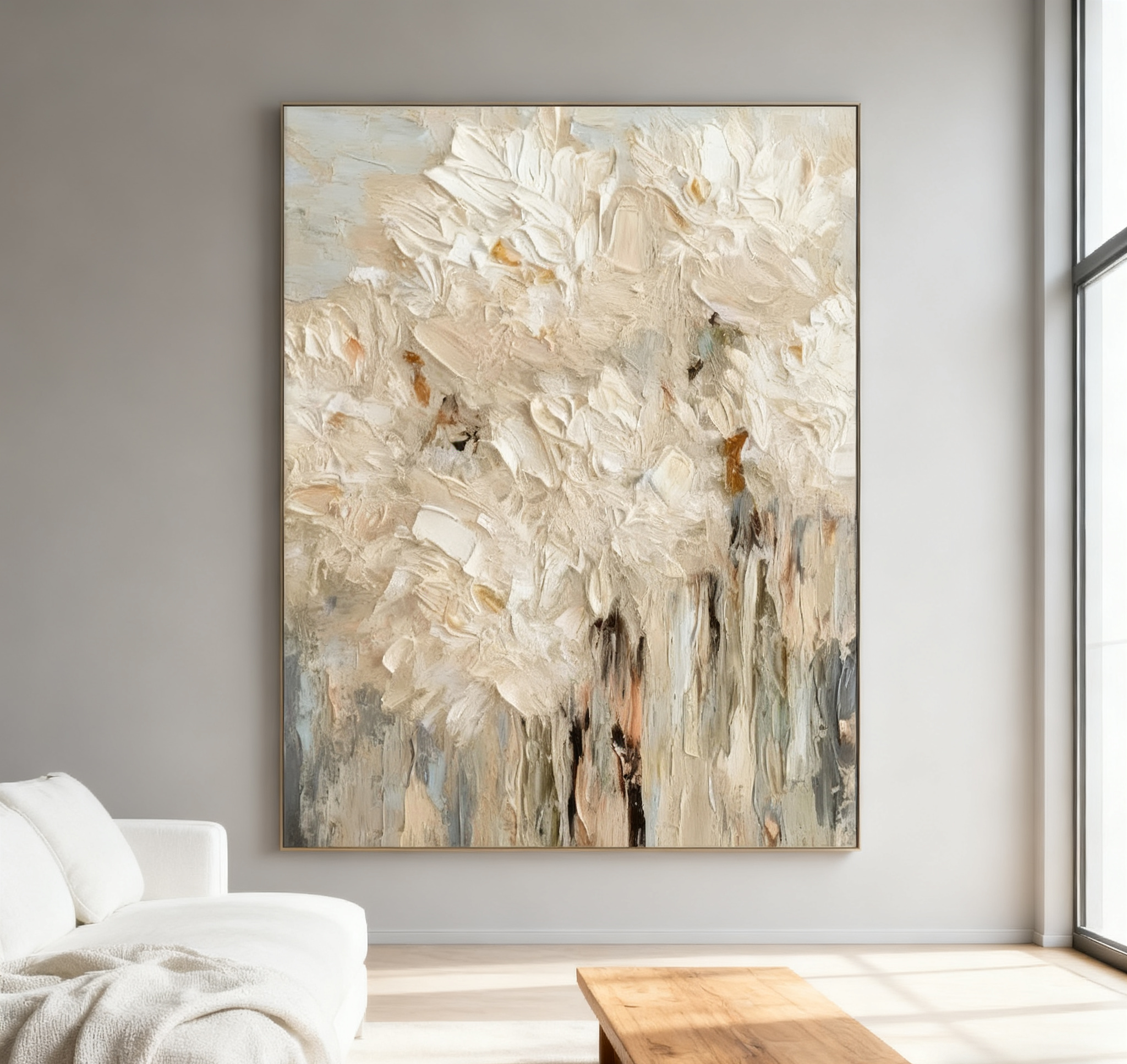 Elegant Floral Wall Art in 3D Minimalist Style #FT 064