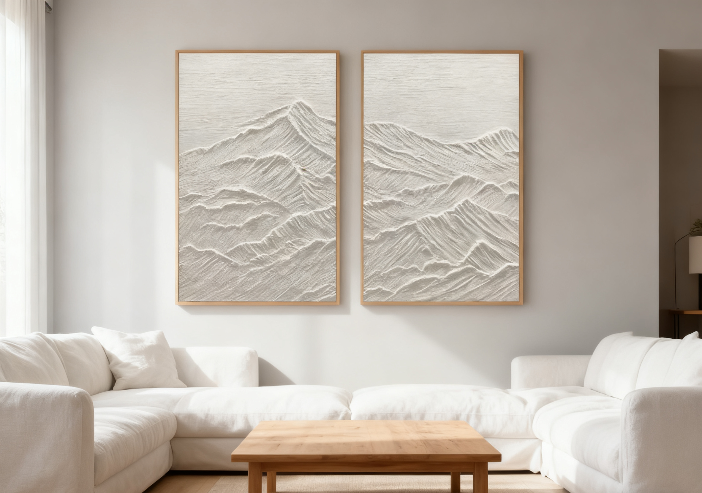 Abstract Tranquility Painting SET OF 2 #CXA 014