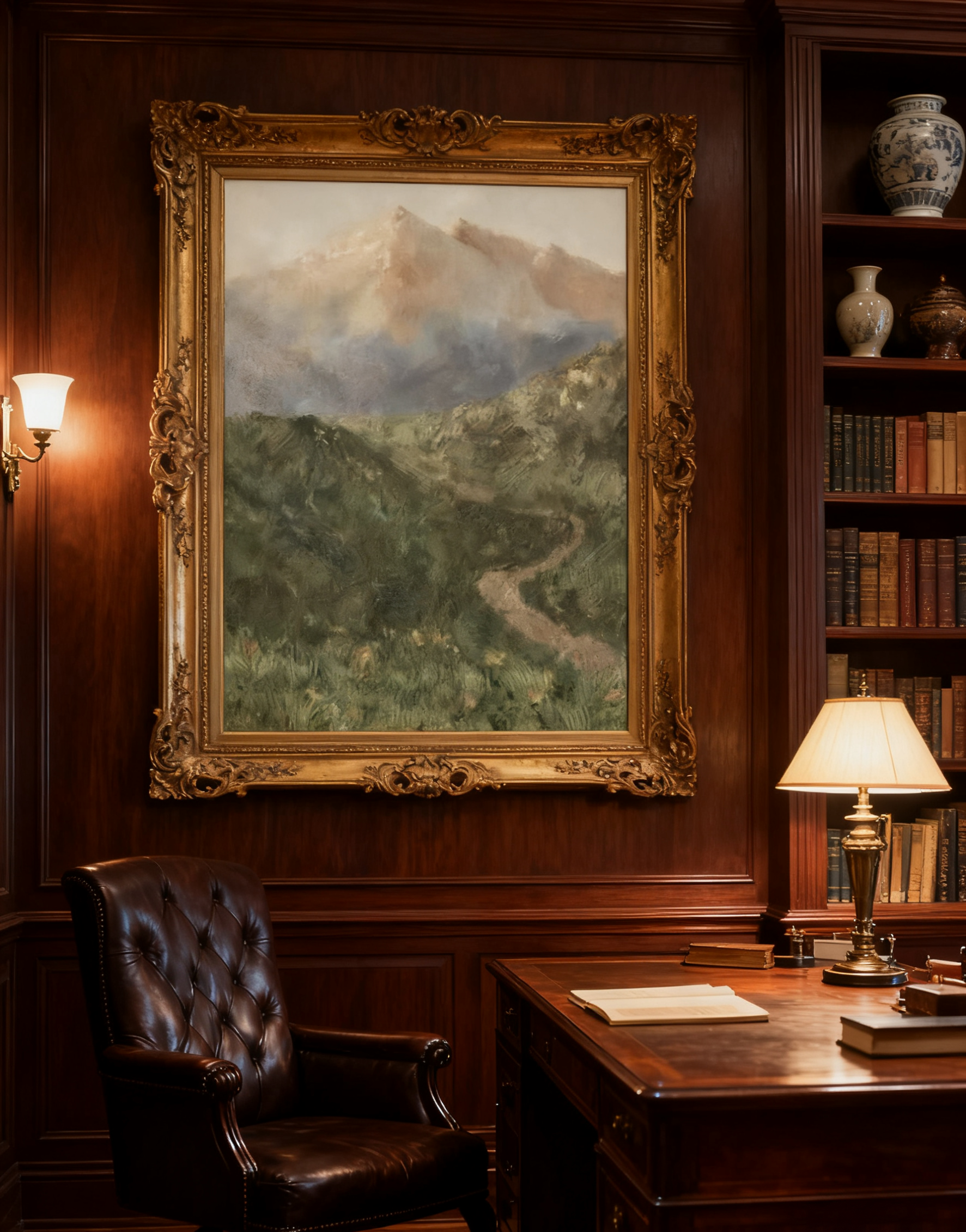 Blue & Green Abstract Painting #CXA 003