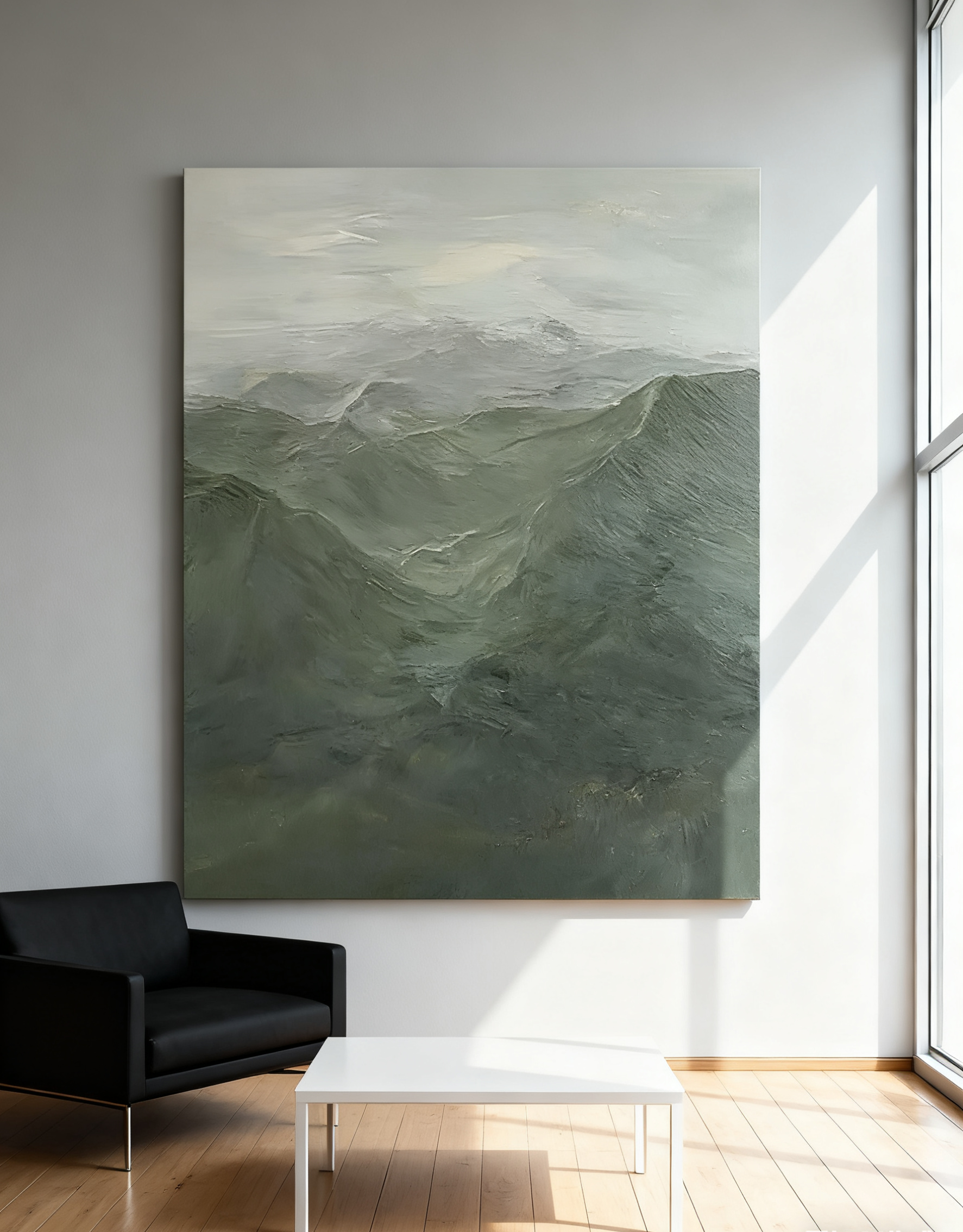 Blue & Green Abstract Painting #AVG 001