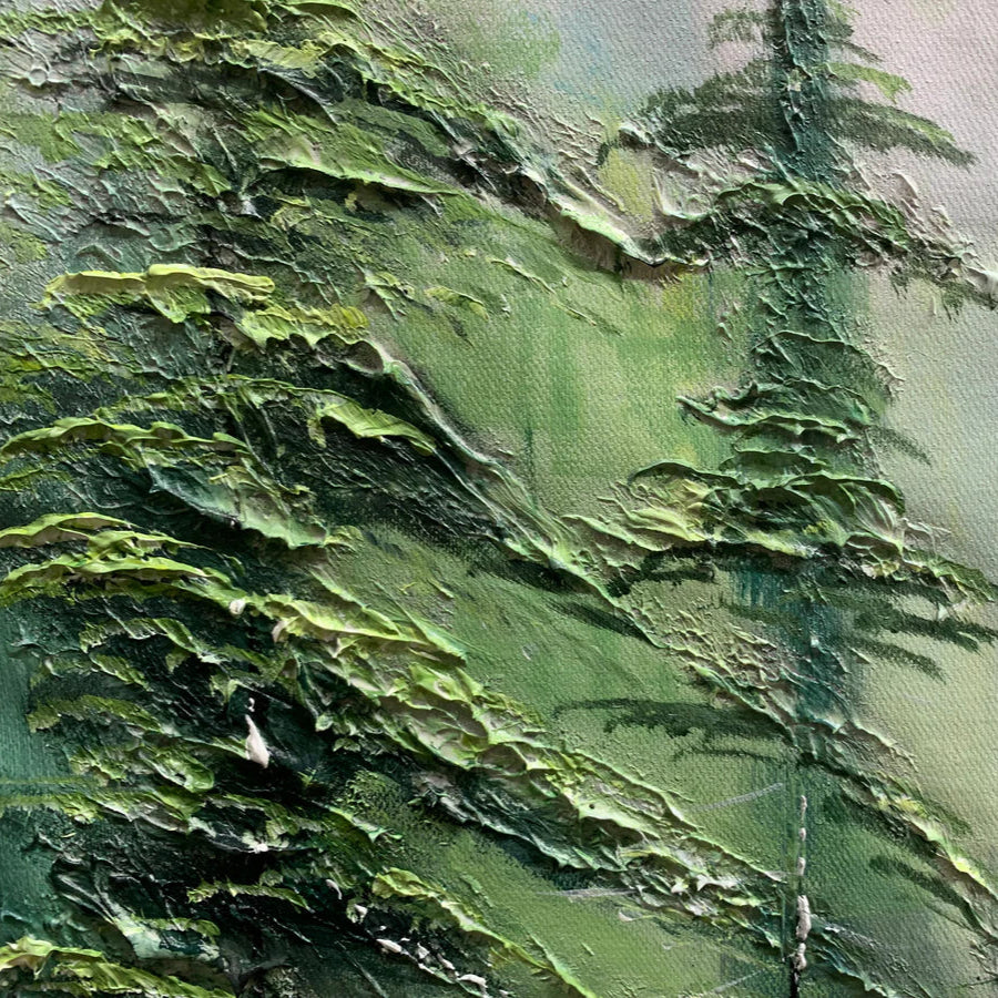 Blue & Green Minimalist Abstract Painting #BGM 007