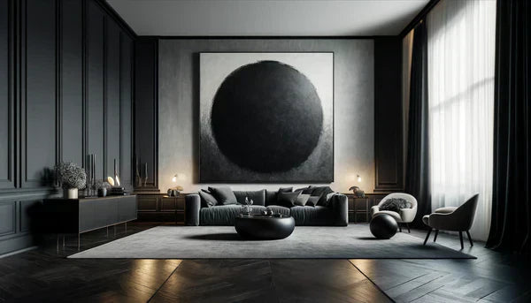 The Timeless Appeal of Black Minimalist Oil Paintings