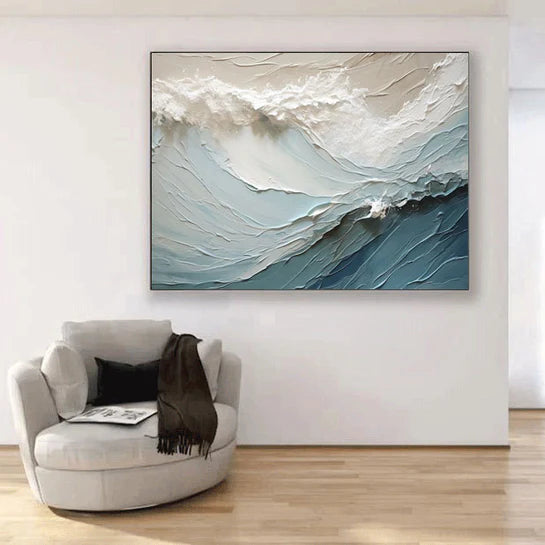 Blue & Green Abstract Painting #CXA 017