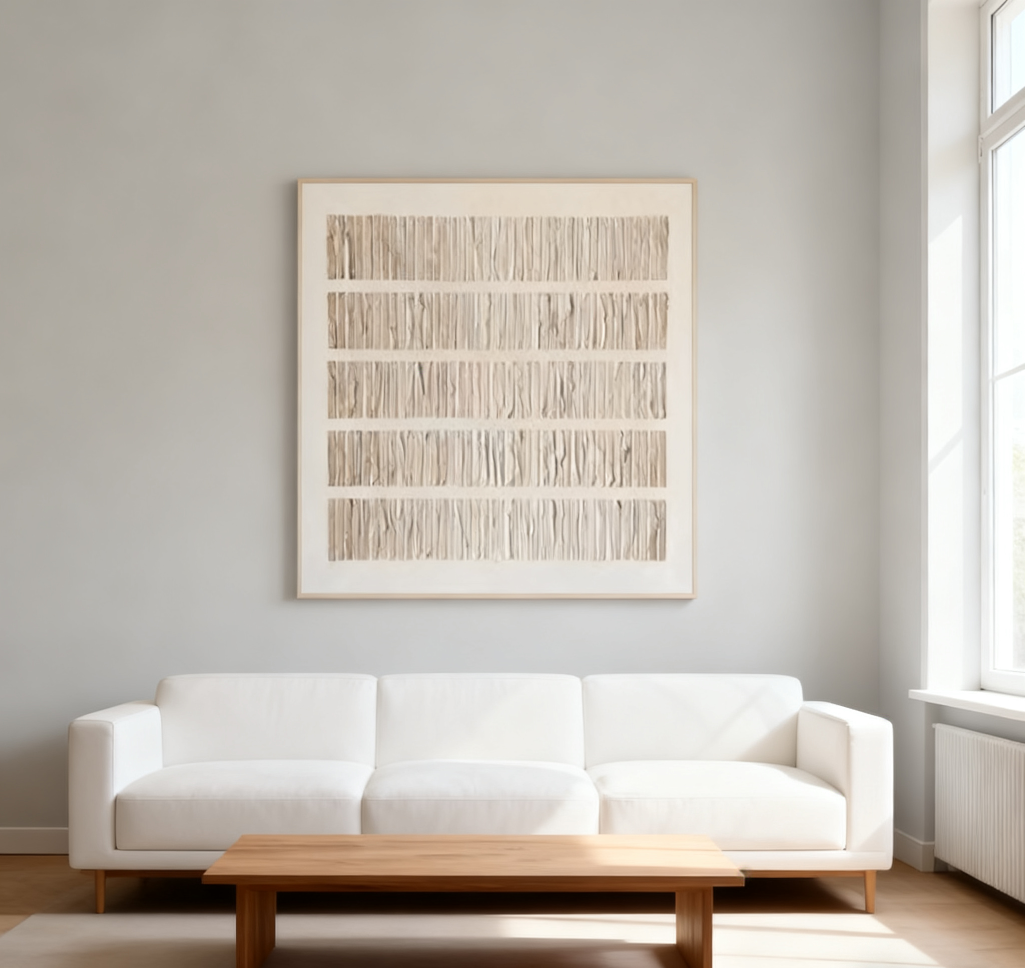 Beige & Brown Abstract Painting #BBA 043