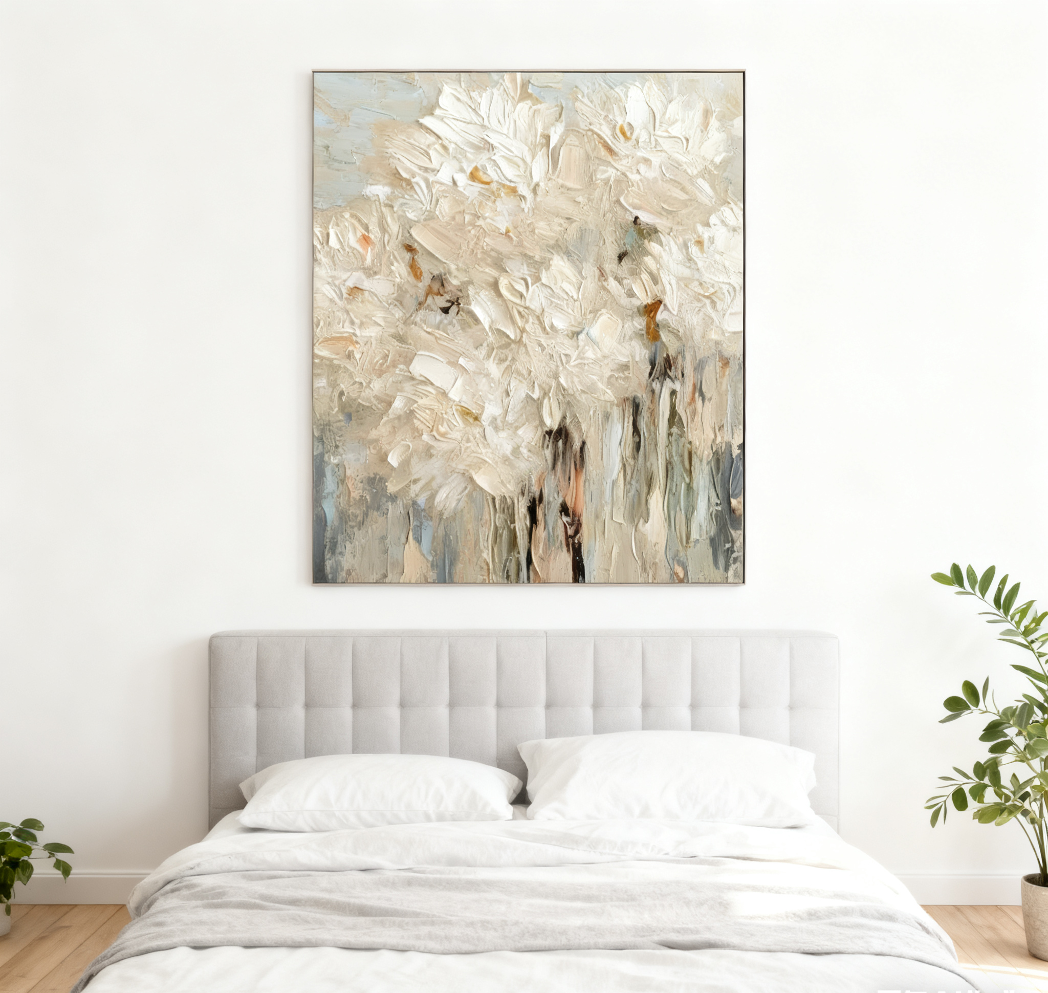 Elegant Floral Wall Art in 3D Minimalist Style #FT 064