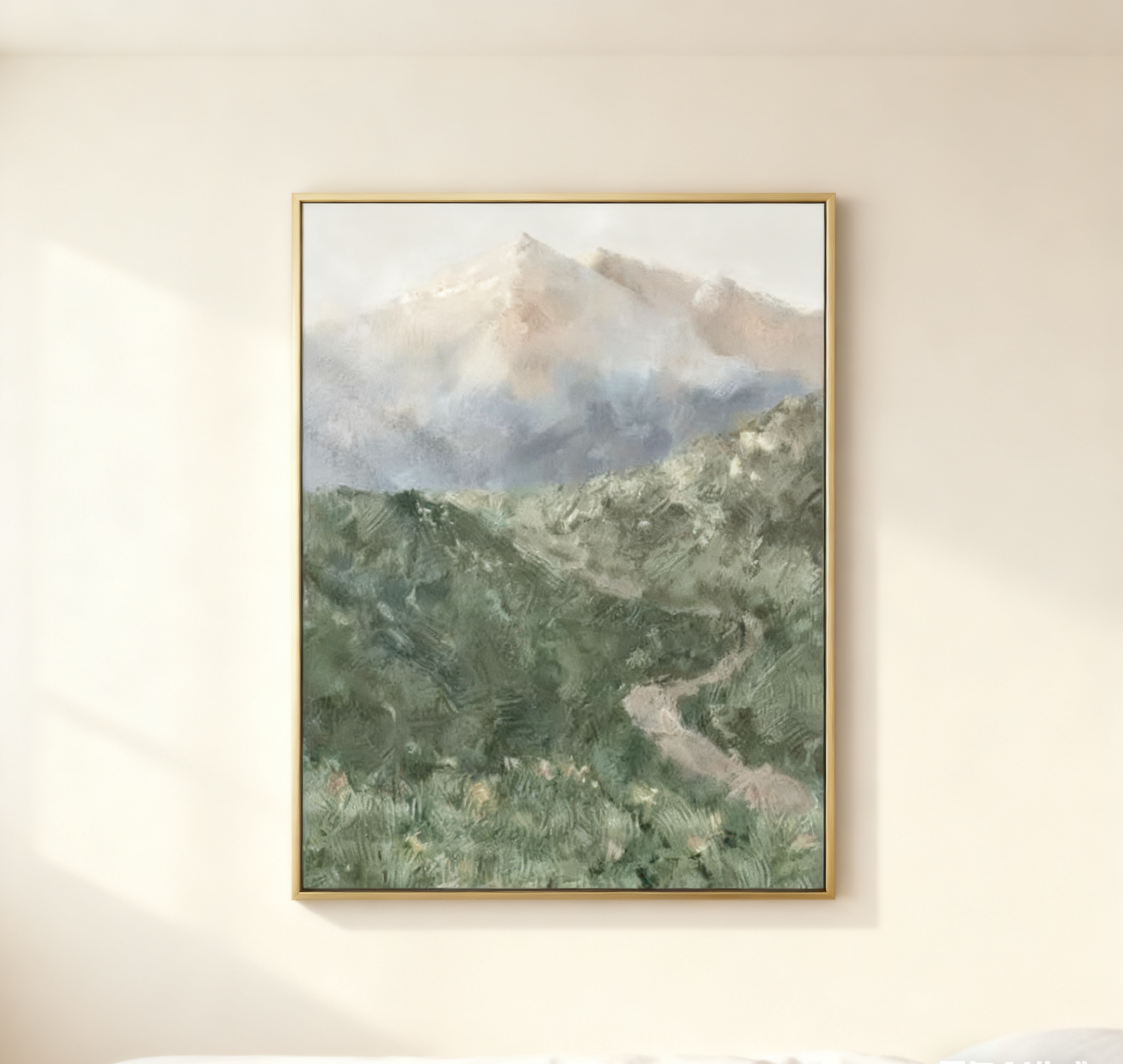 Blue & Green Abstract Painting #CXA 003