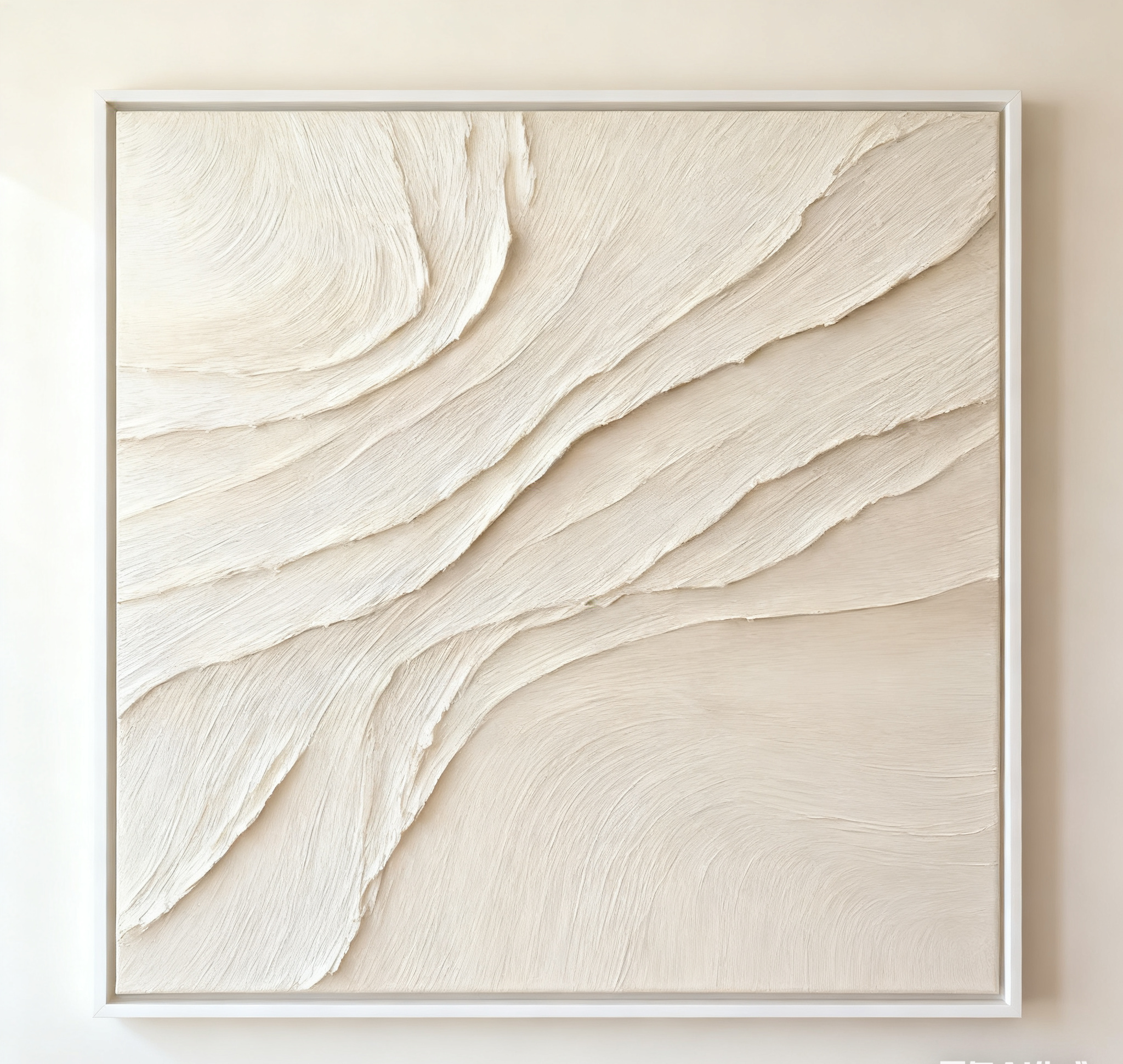 White Minimalist Abstract Painting #CXA 028