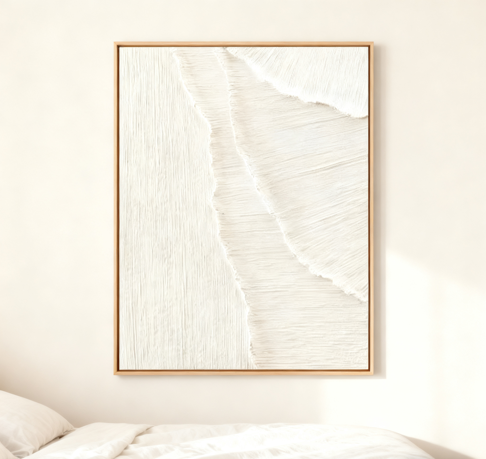 White Minimalist Abstract Painting #CXA 015