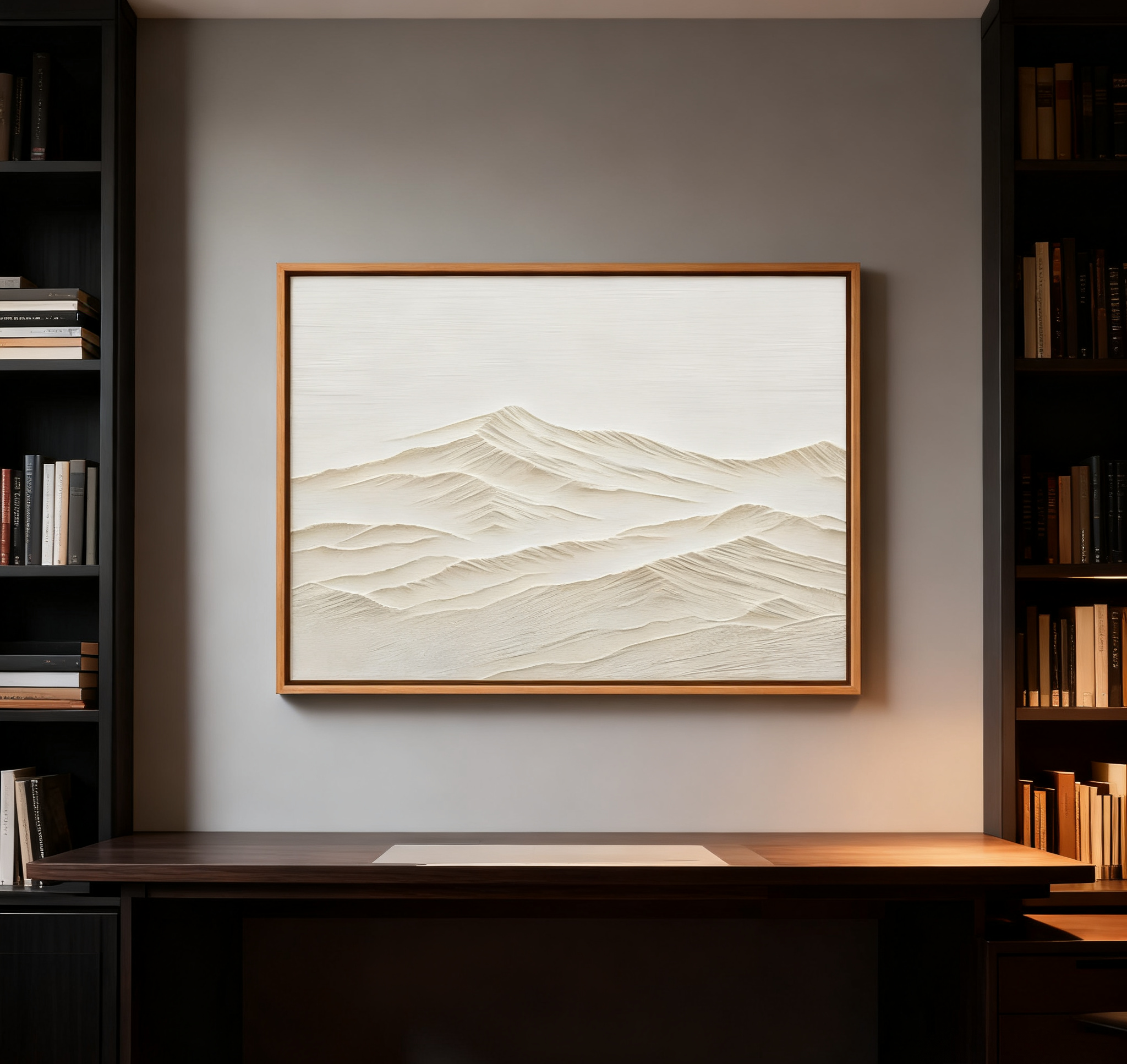 White Minimalist Abstract Painting #CXA 006