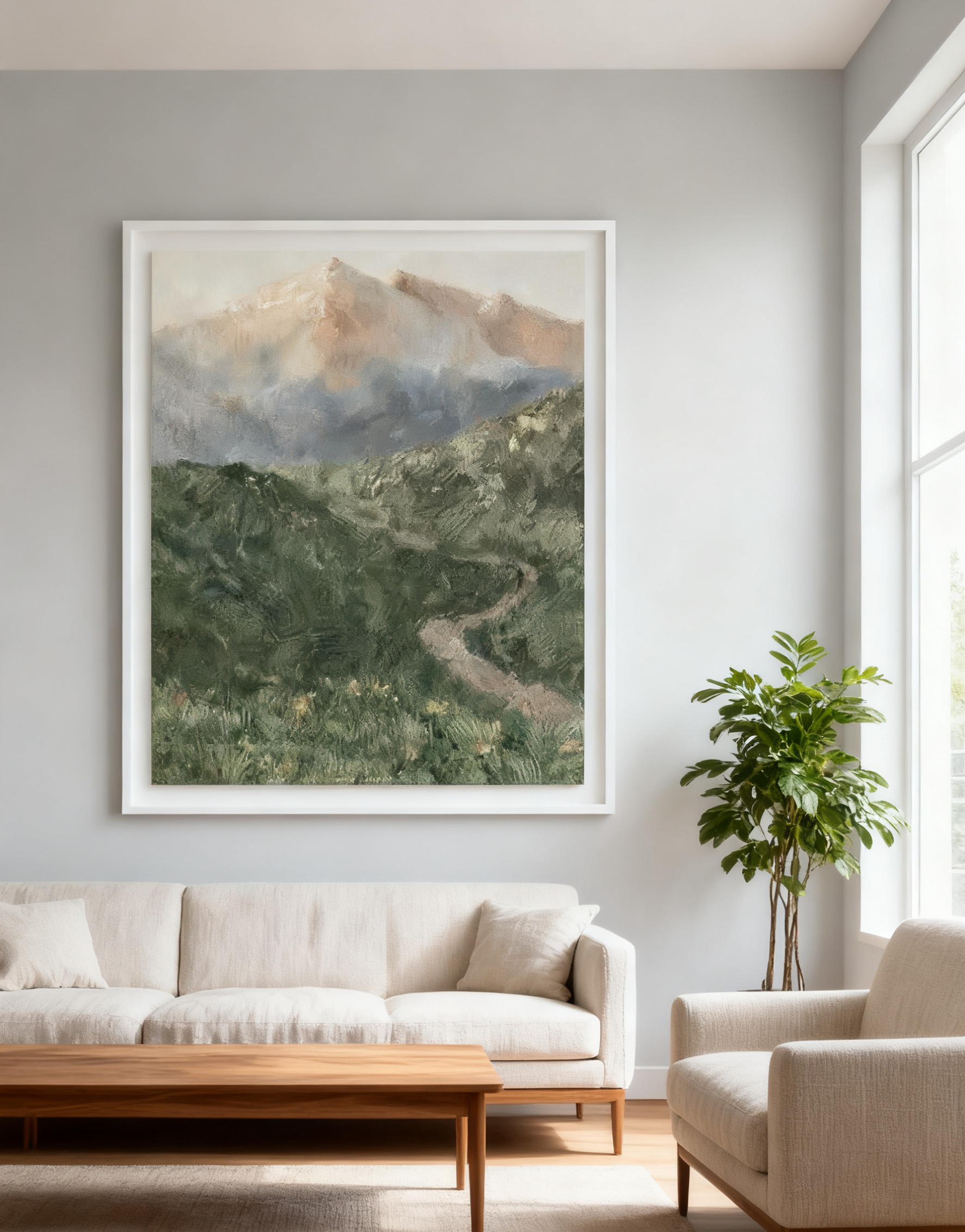 Blue & Green Abstract Painting #CXA 003