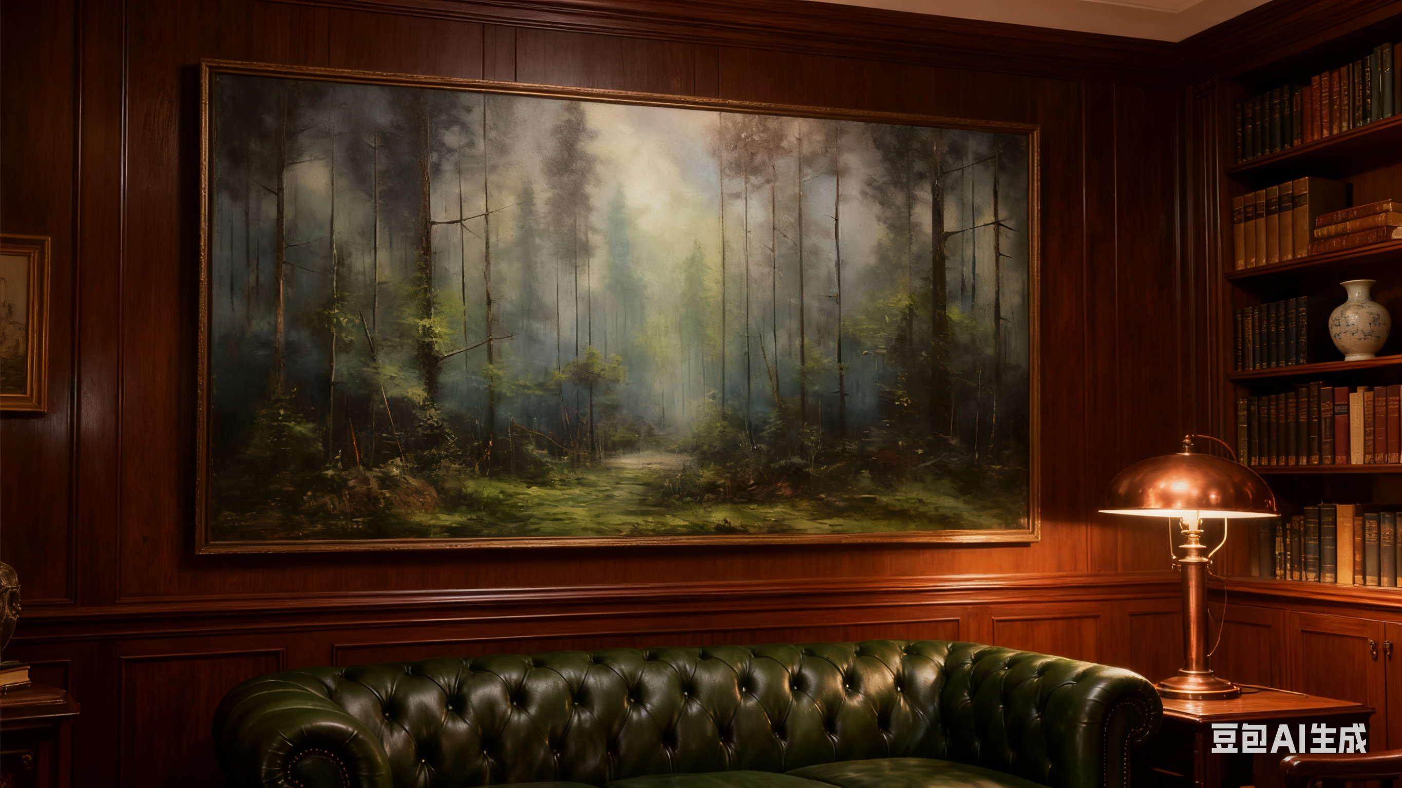 Woodland Mist Abstract Wall Art #BGA 047