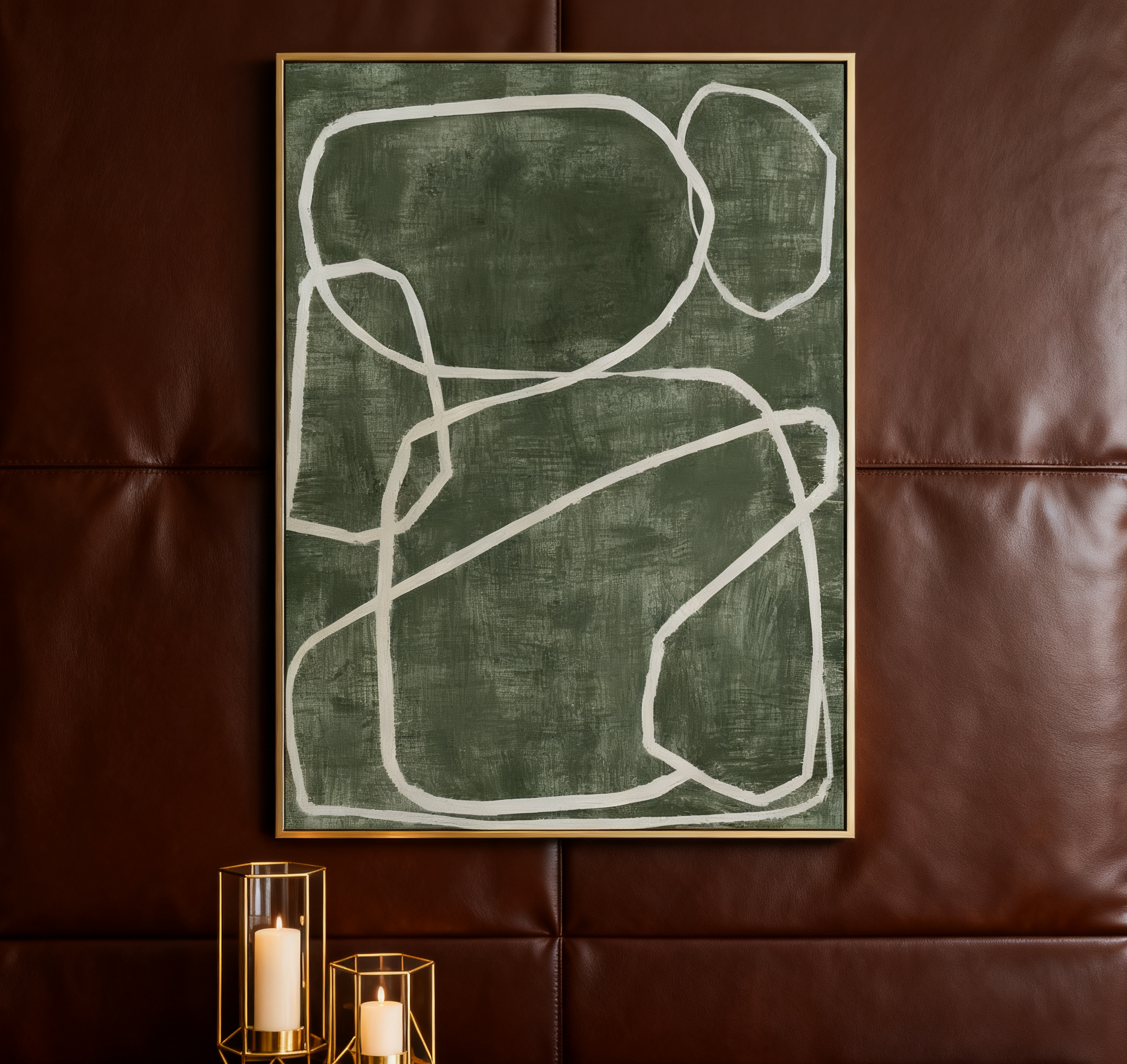 Blue & Green Abstract Painting #AVG 002