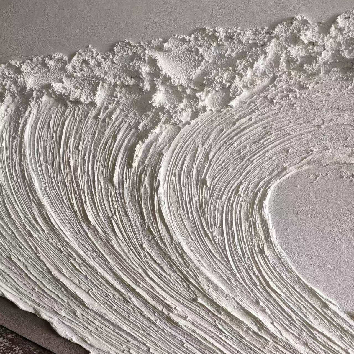 Textured Ocean Wave Art 3D Oil Painting for Modern Living Rooms #BBM 028