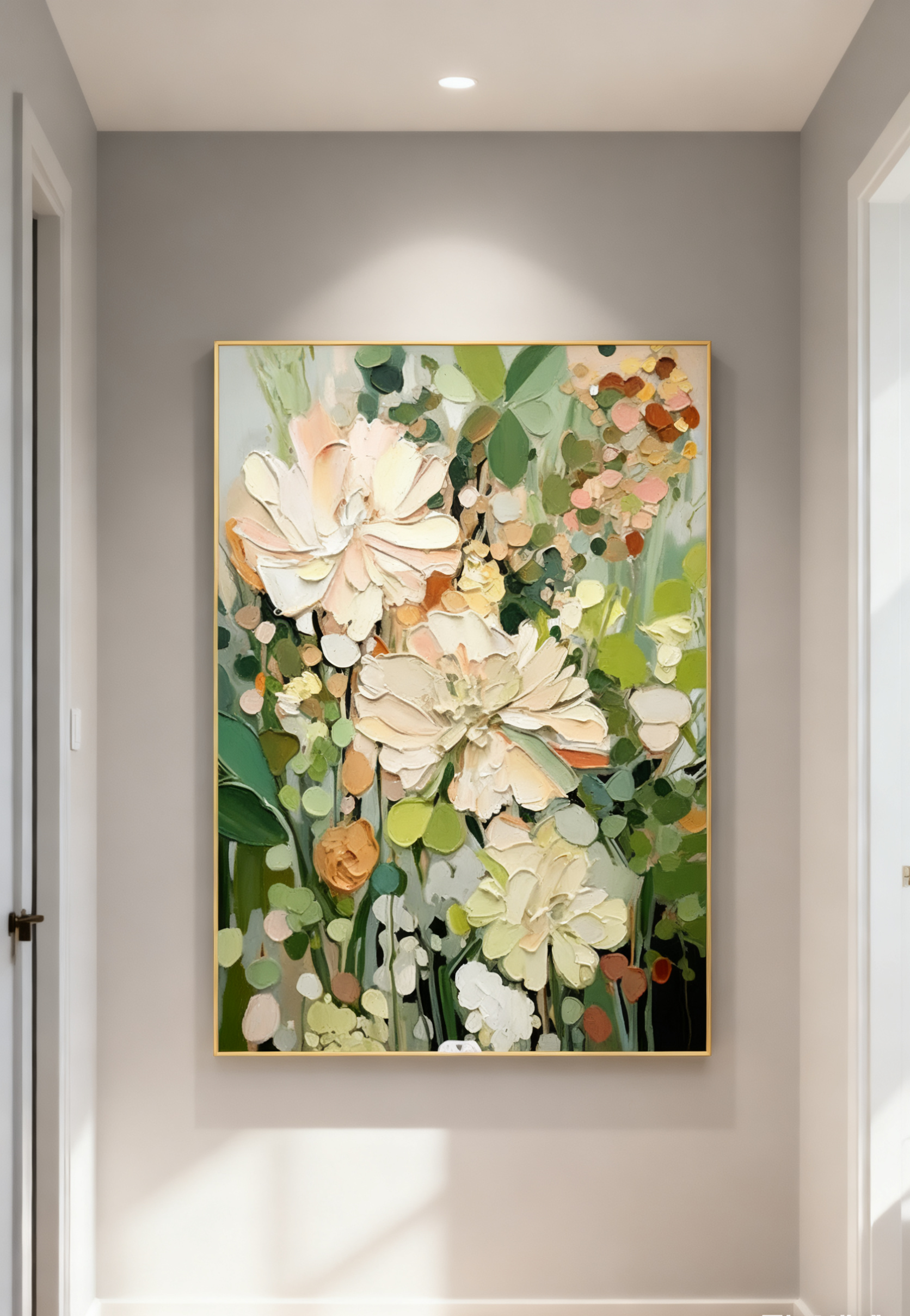 Blue & Green Minimalist Abstract Painting #BGM 014