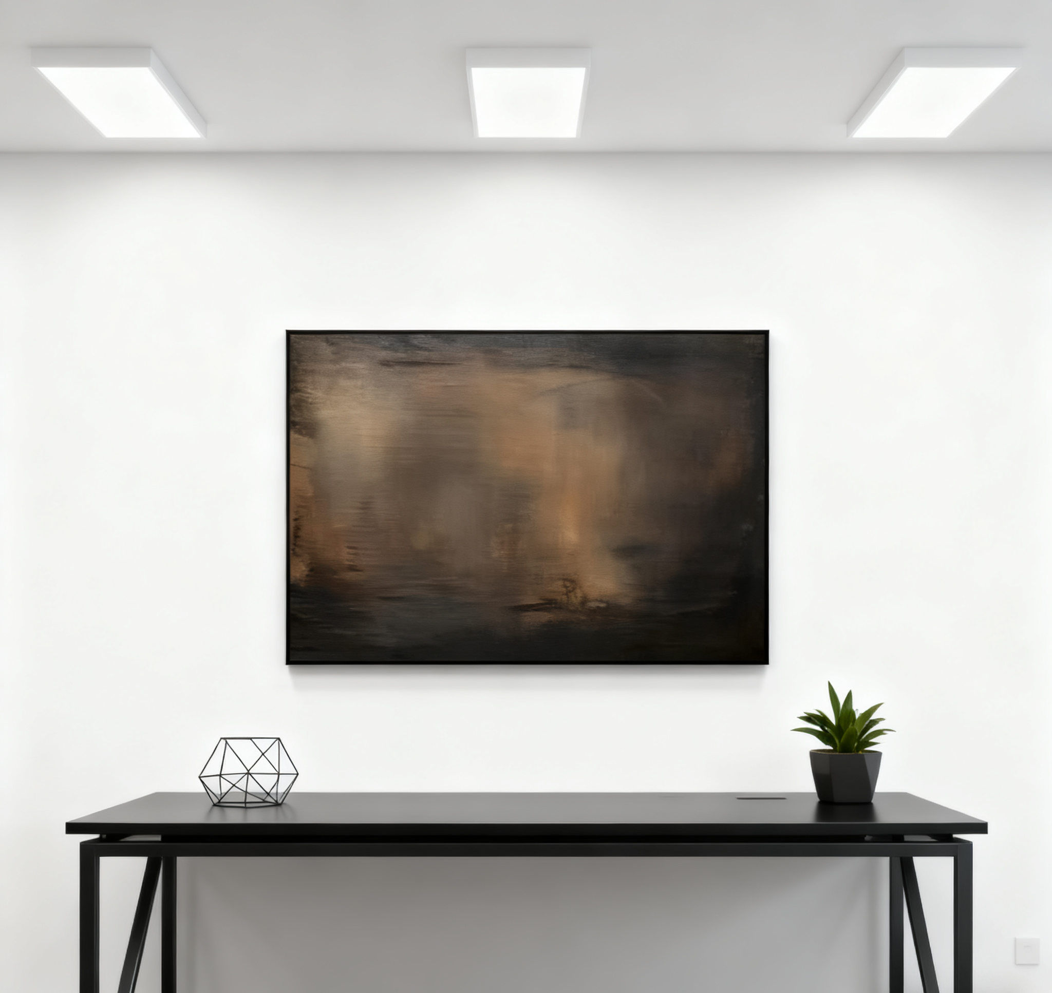 Brown Landscape Moody Canvas, Modern Wall Decor #BGA 077