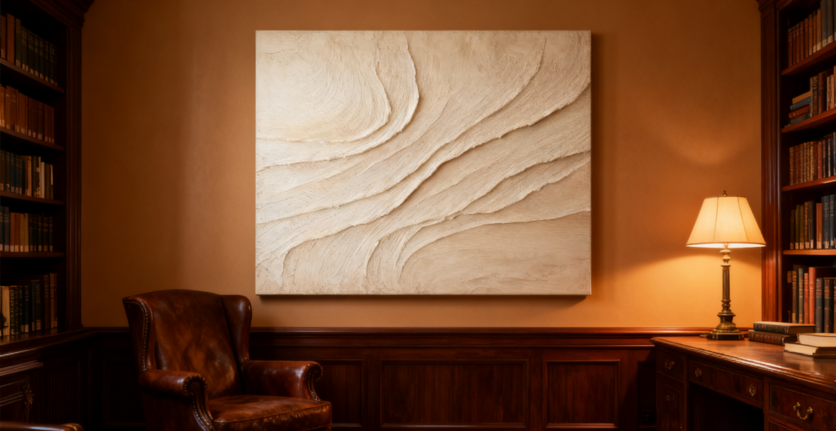 White Minimalist Abstract Painting #CXA 028