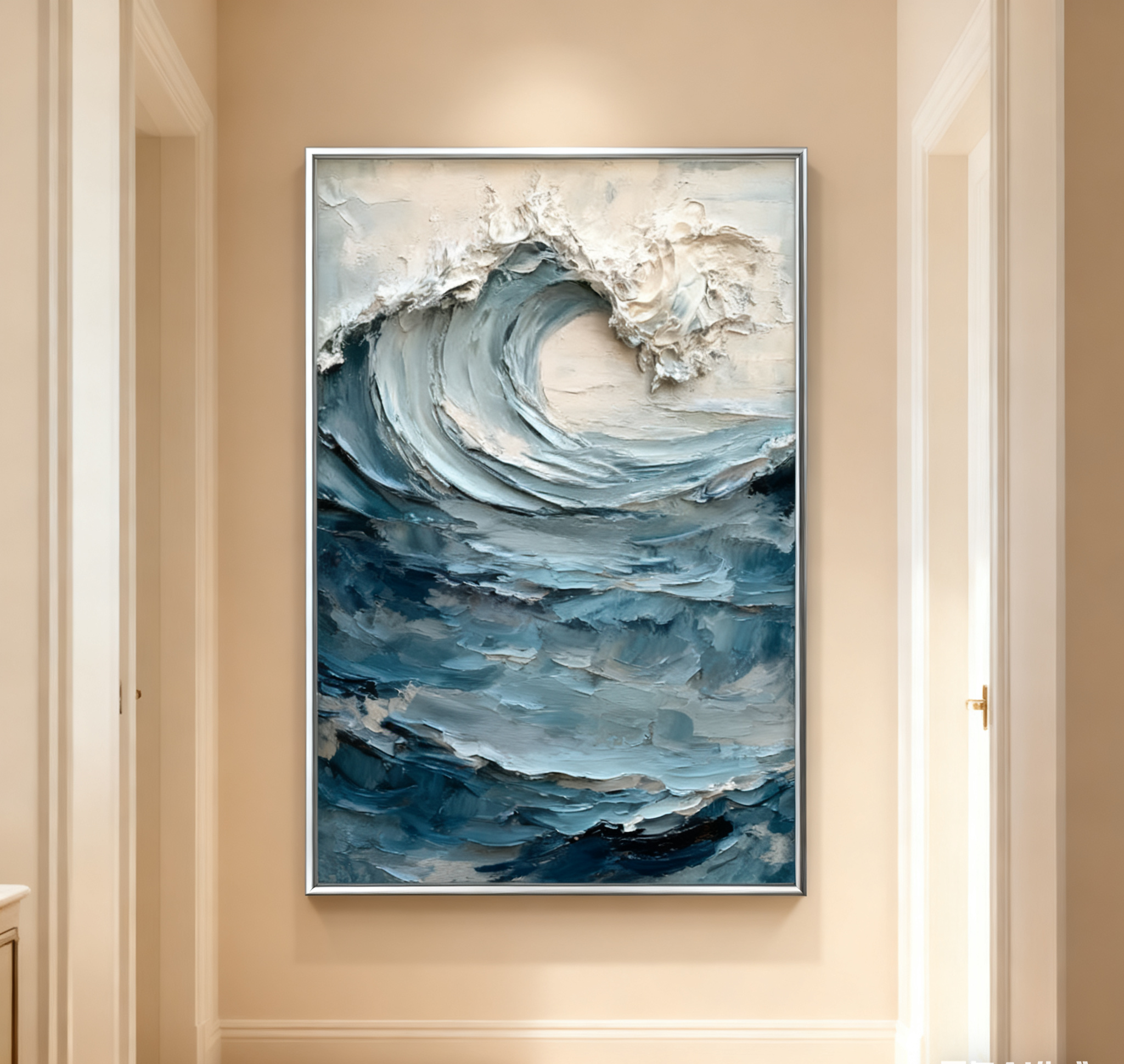 Ocean Majesty Large Textured Wave Wall Art #OS 044