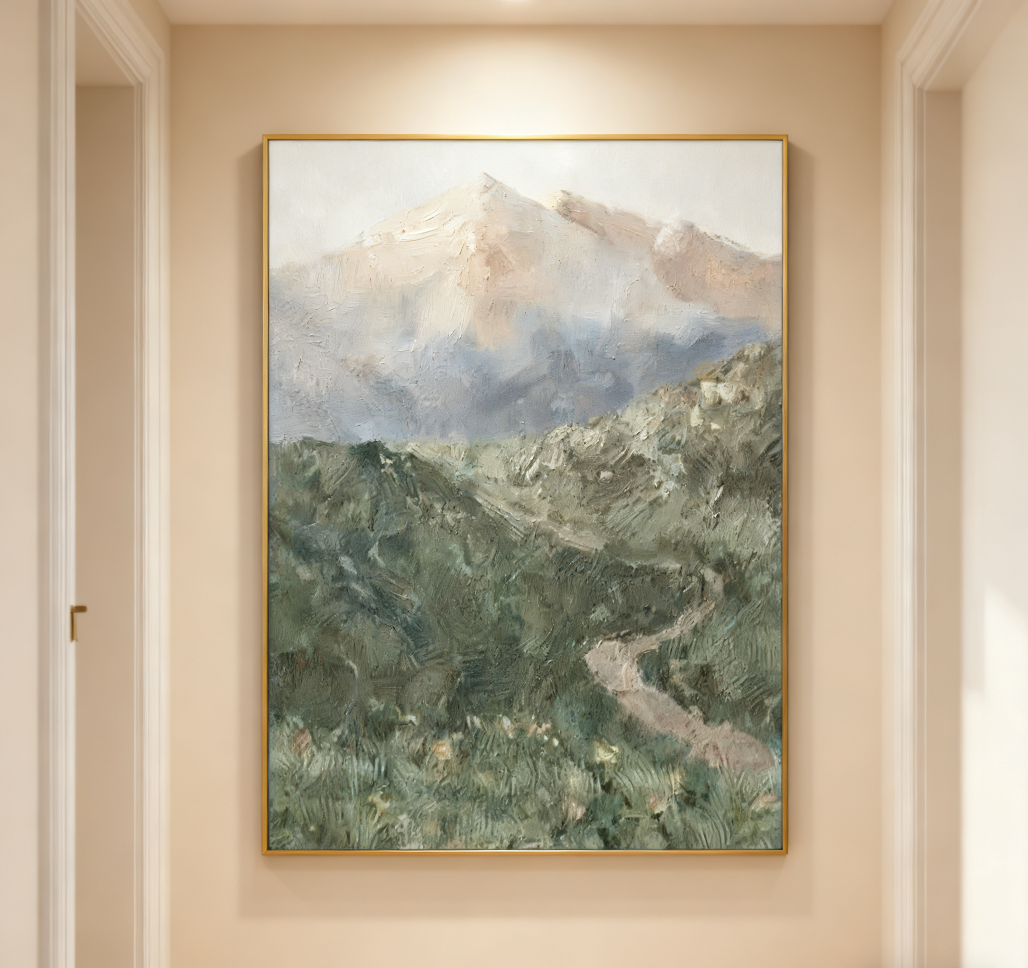 Blue & Green Abstract Painting #CXA 003