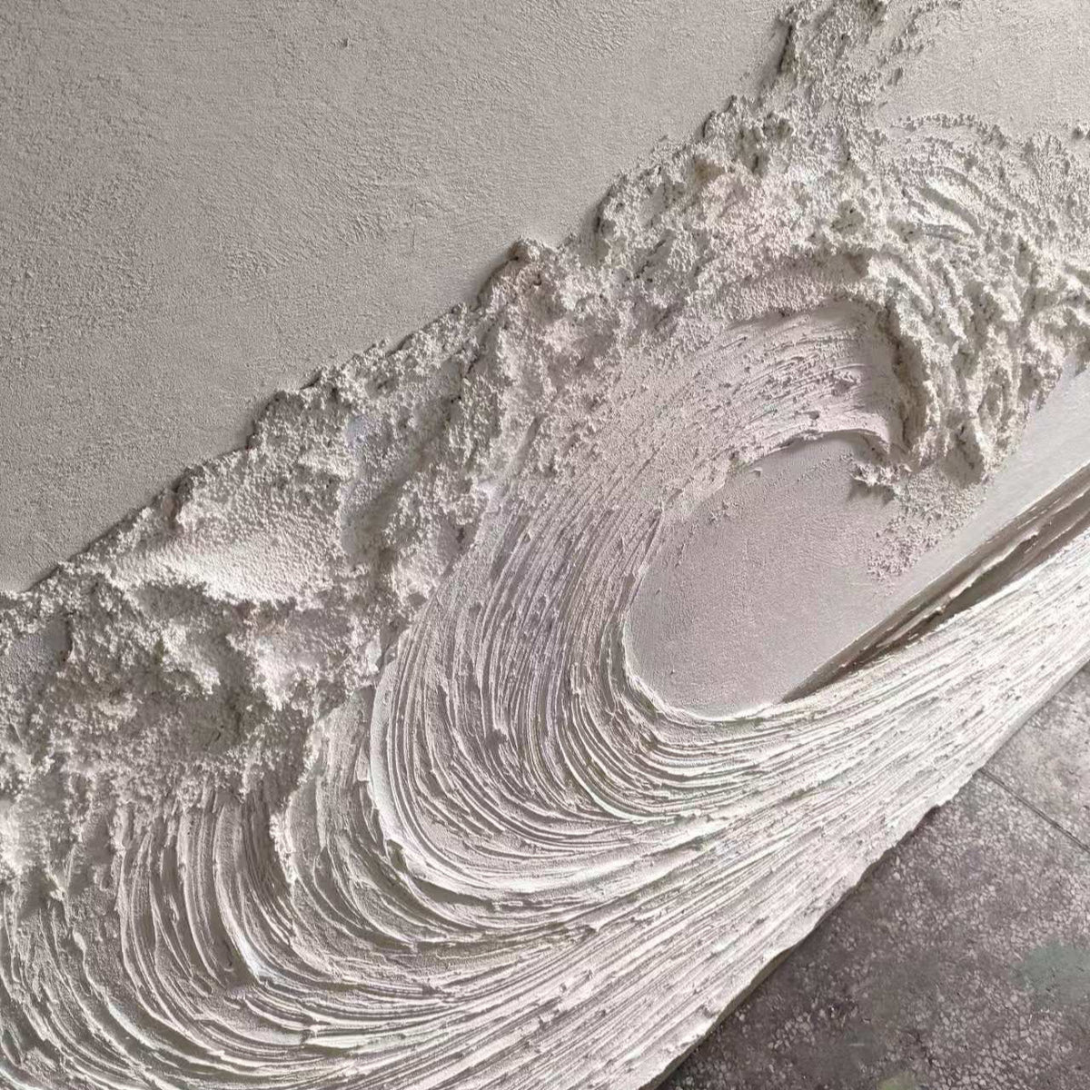 Textured Ocean Wave Art 3D Oil Painting for Modern Living Rooms #BBM 028