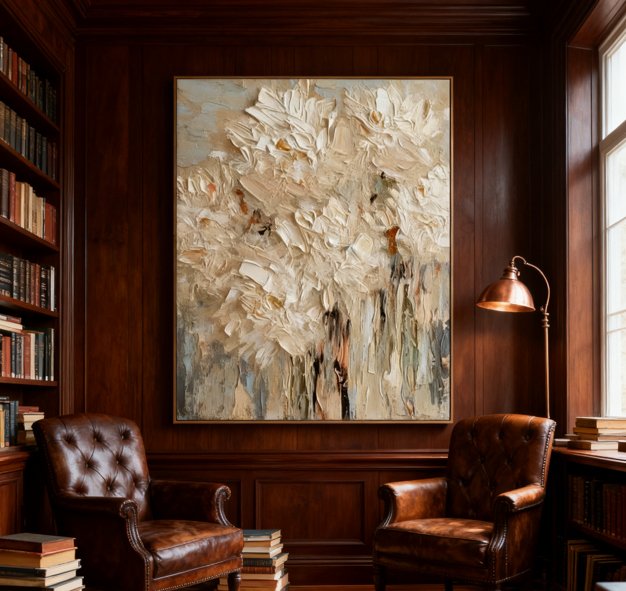 Elegant Floral Wall Art in 3D Minimalist Style #FT 064