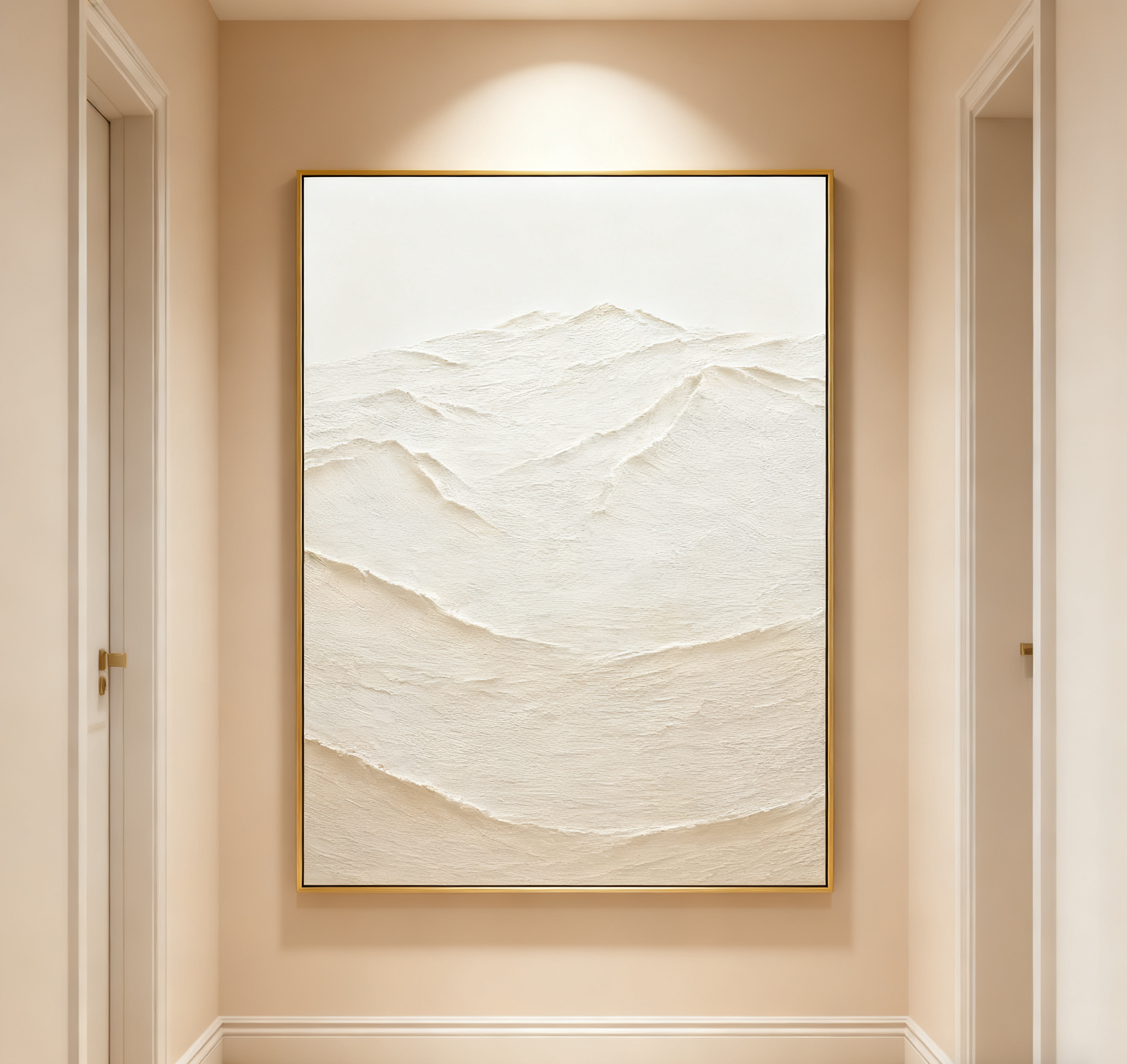 White Abstract Painting #LL 012