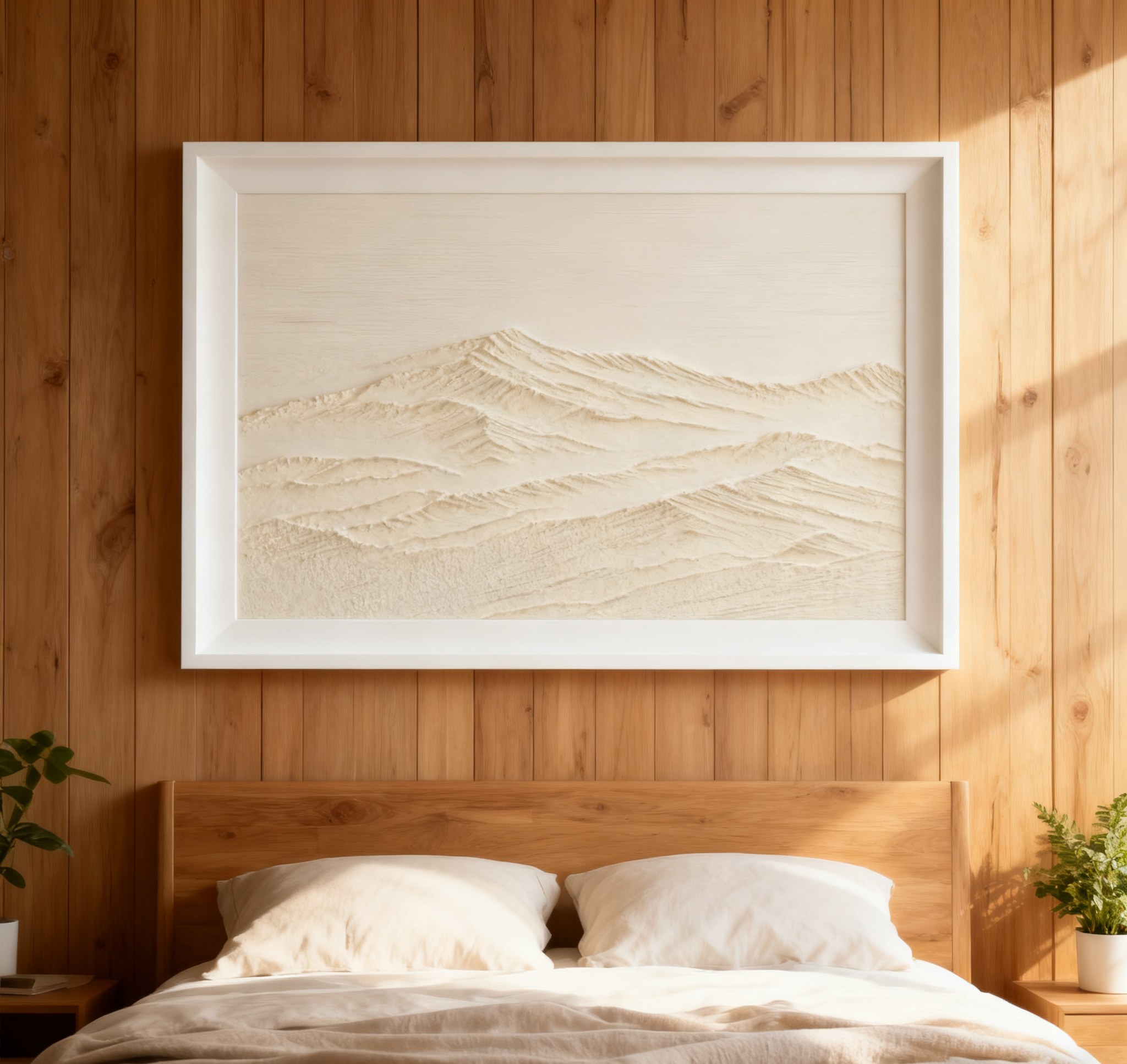 White Minimalist Abstract Painting #CXA 006