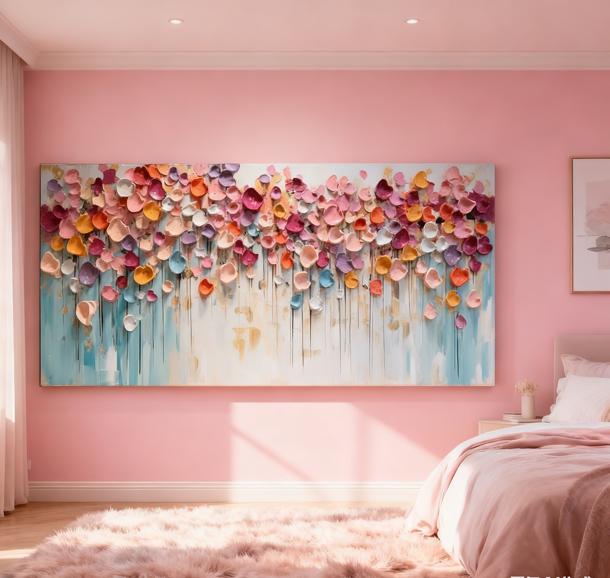 Blue & Green Minimalist Abstract Painting #BGM 012