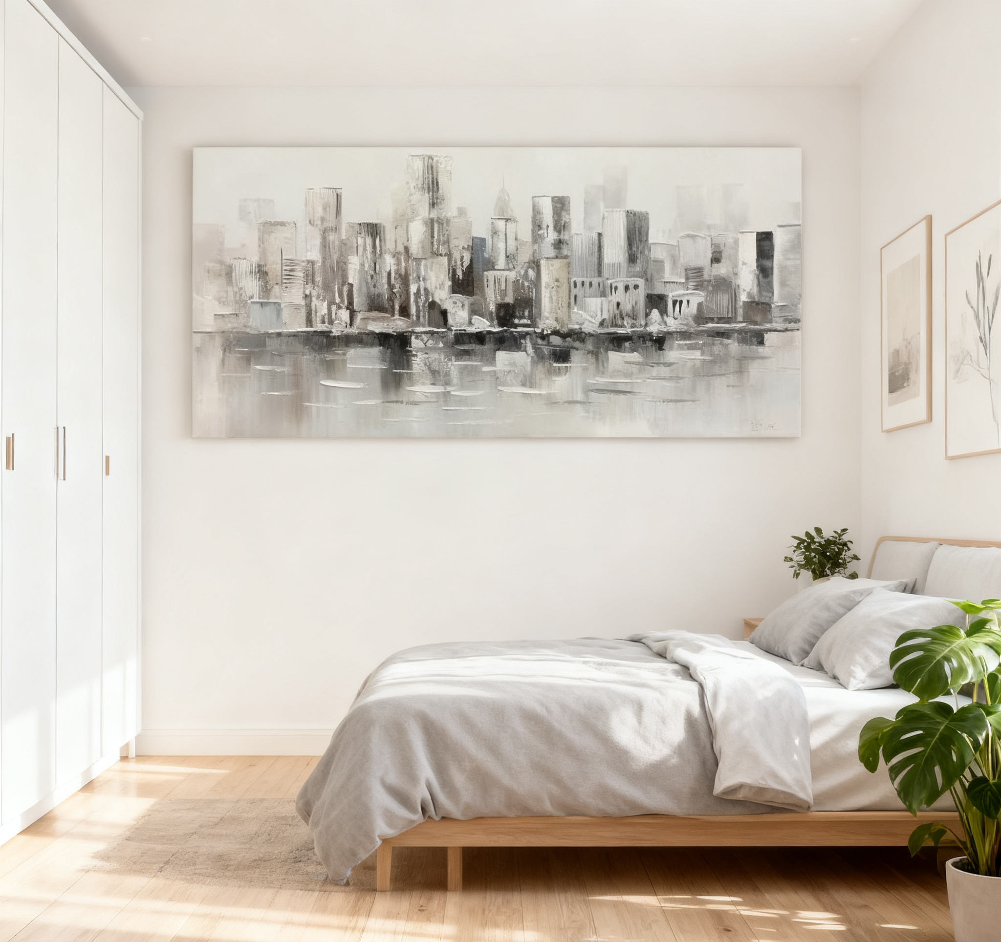 Black & White Abstract Painting #BWA 001