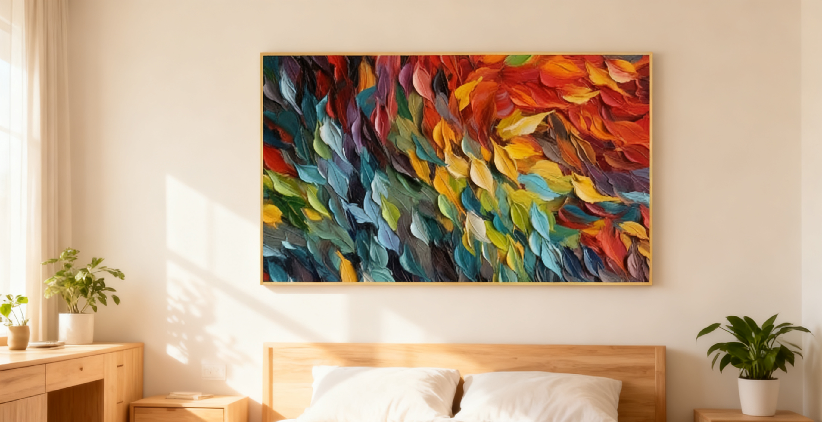 Blue & Green Minimalist Abstract Painting #BGM 011