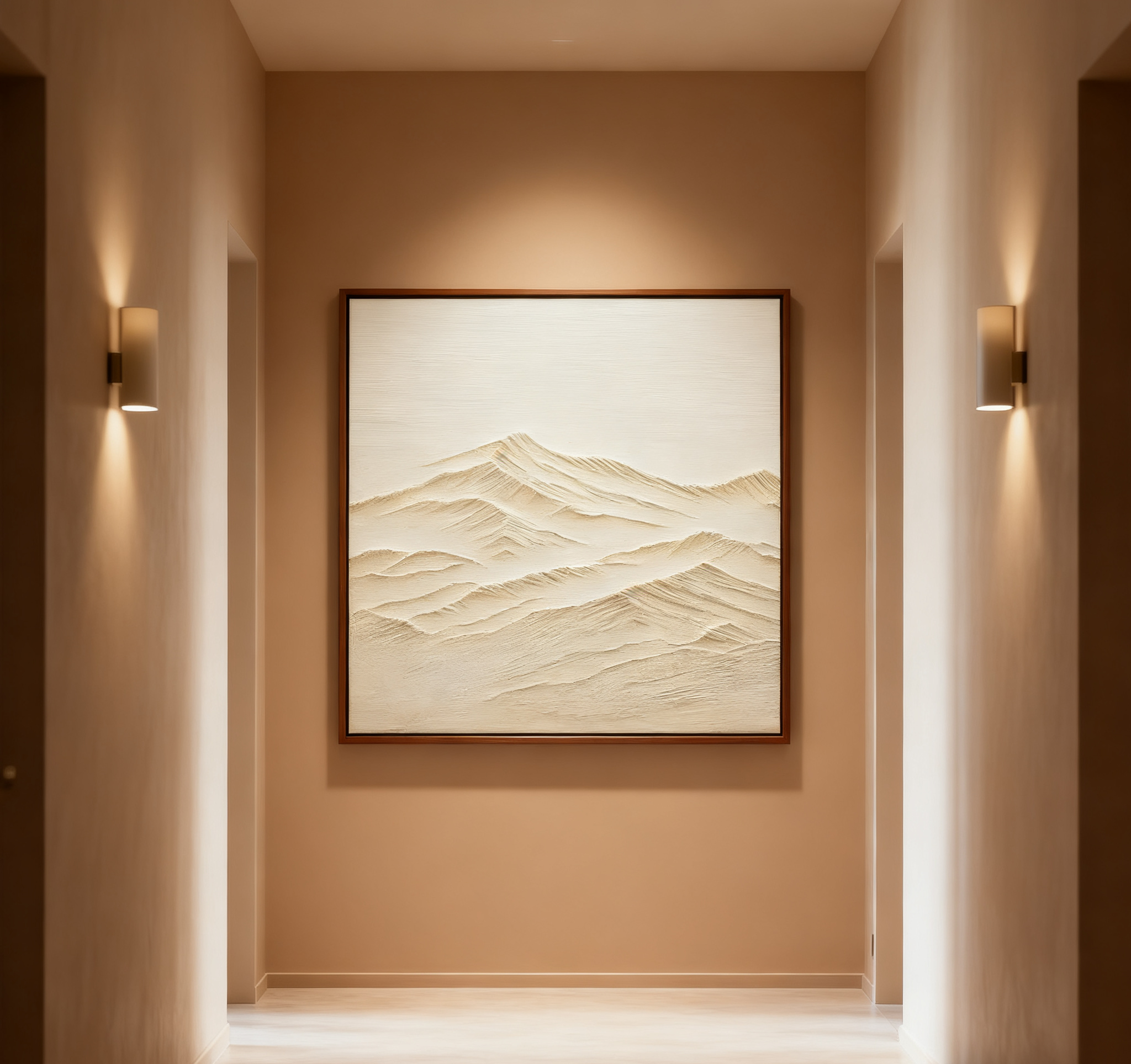 White Minimalist Abstract Painting #CXA 006