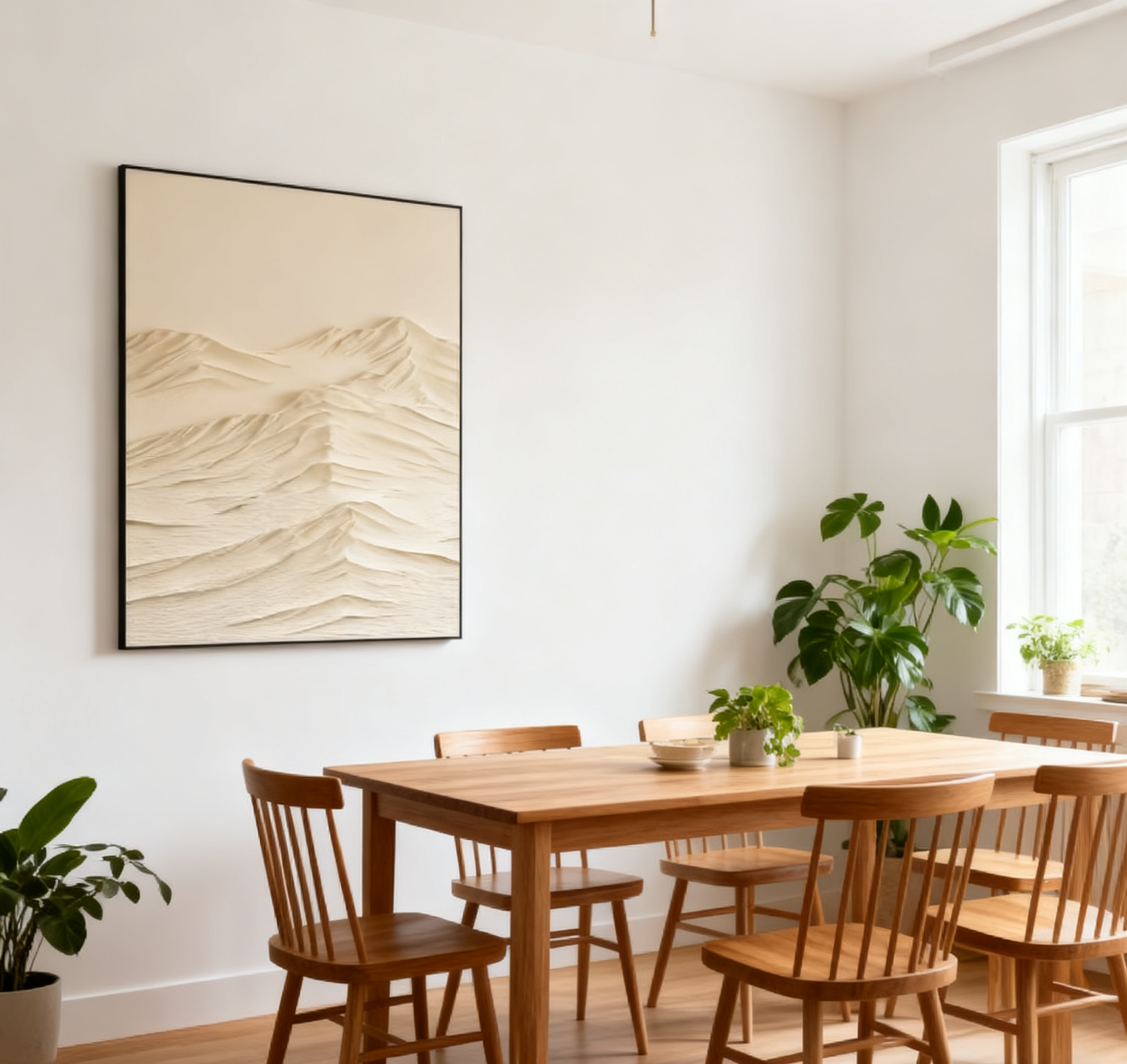 White Minimalist Painting Set Of 2 #WMS 002