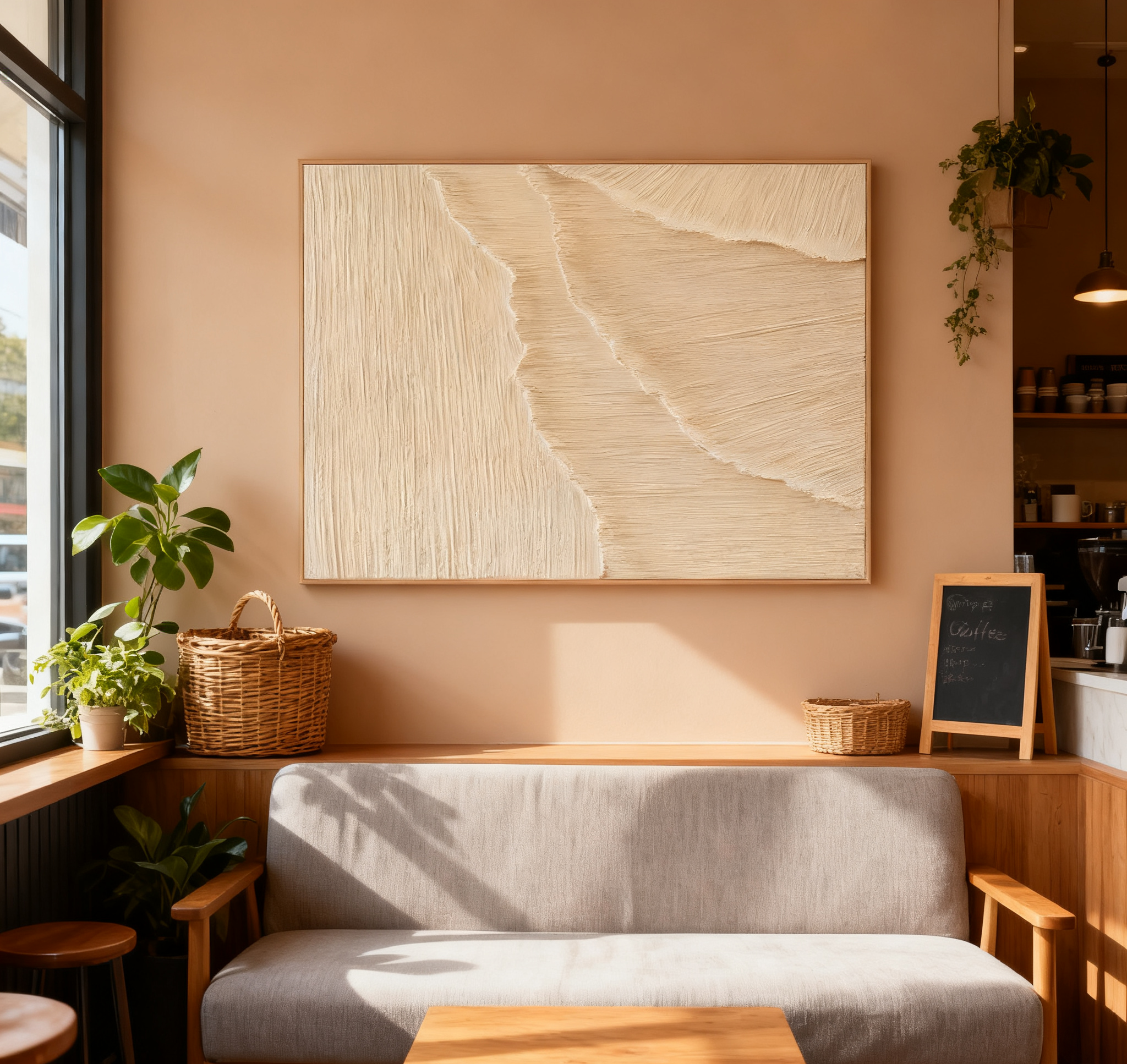 White Minimalist Abstract Painting #CXA 018